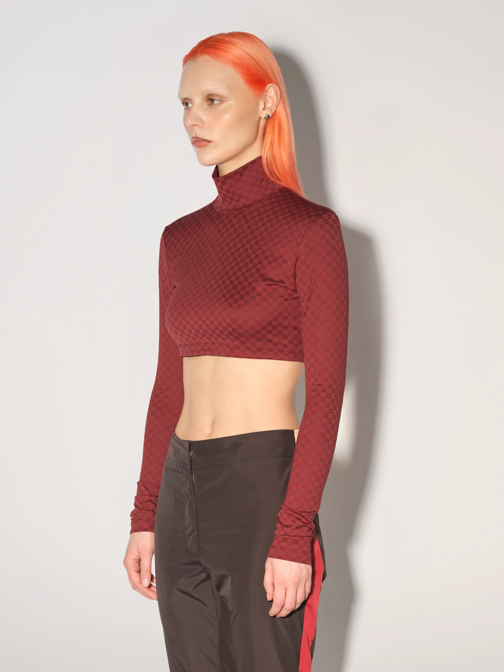 MINI MONOGRAM CROP TOP