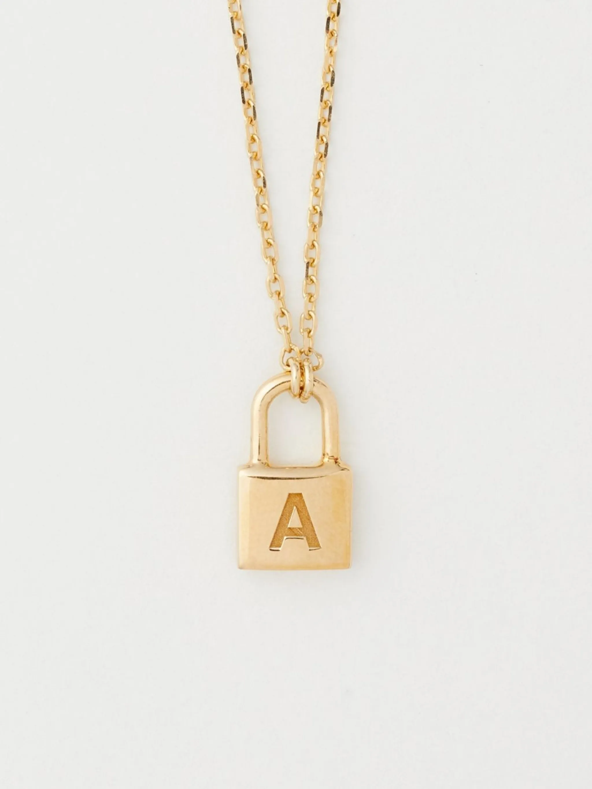 mini padlock pendant necklace