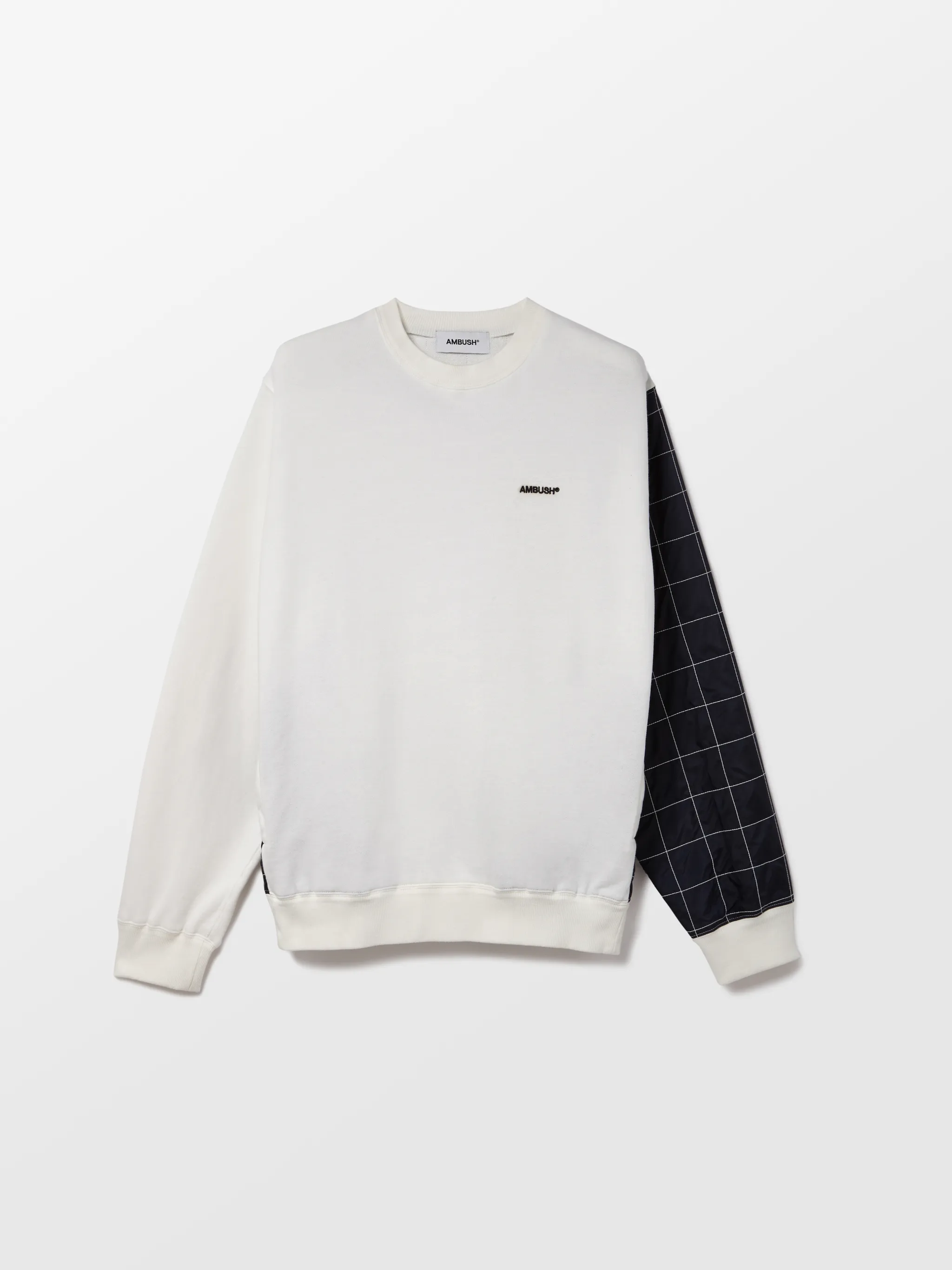 MIX QUILTED FLEECE SWEATSHIRT