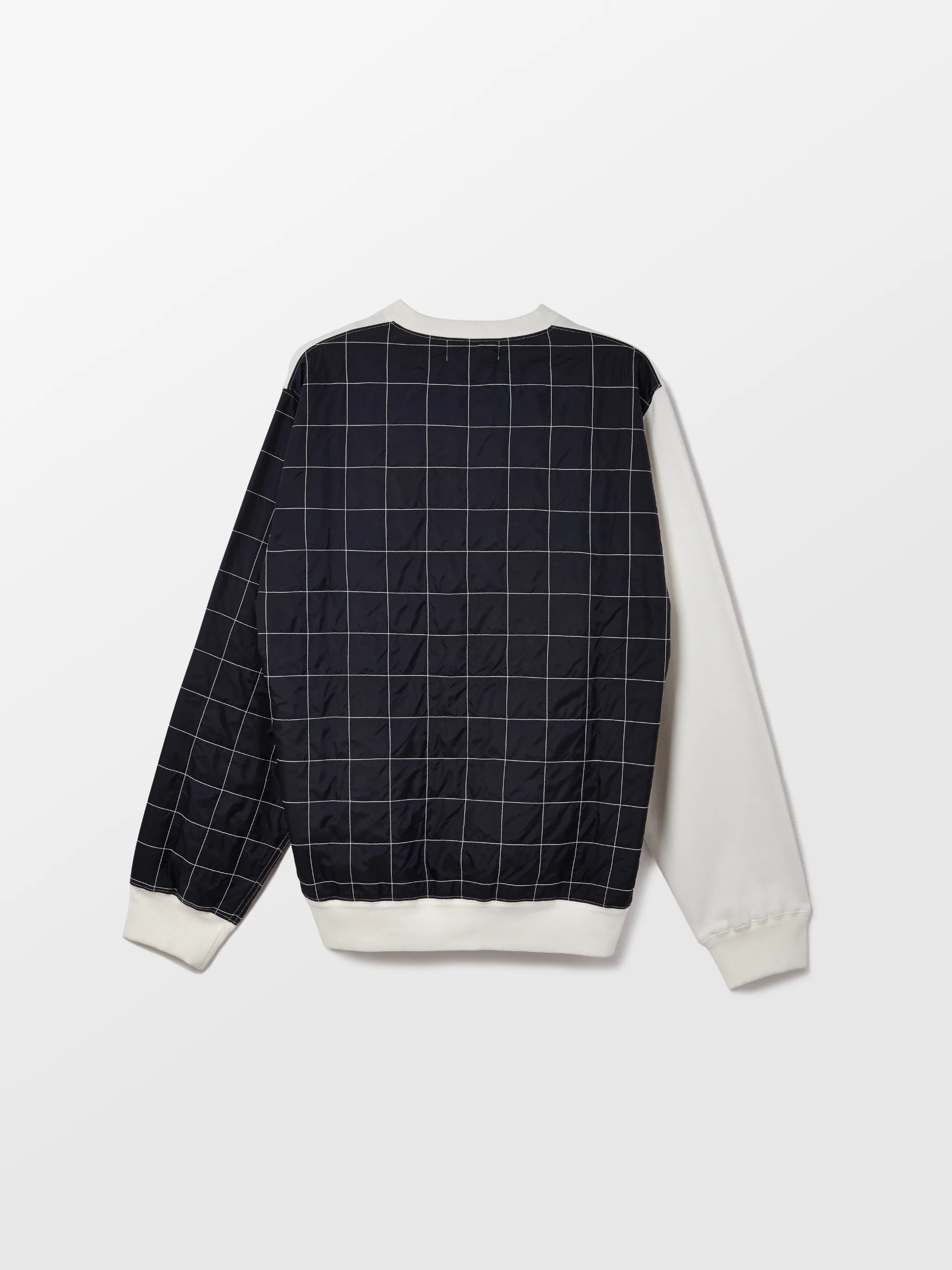 MIX QUILTED FLEECE SWEATSHIRT