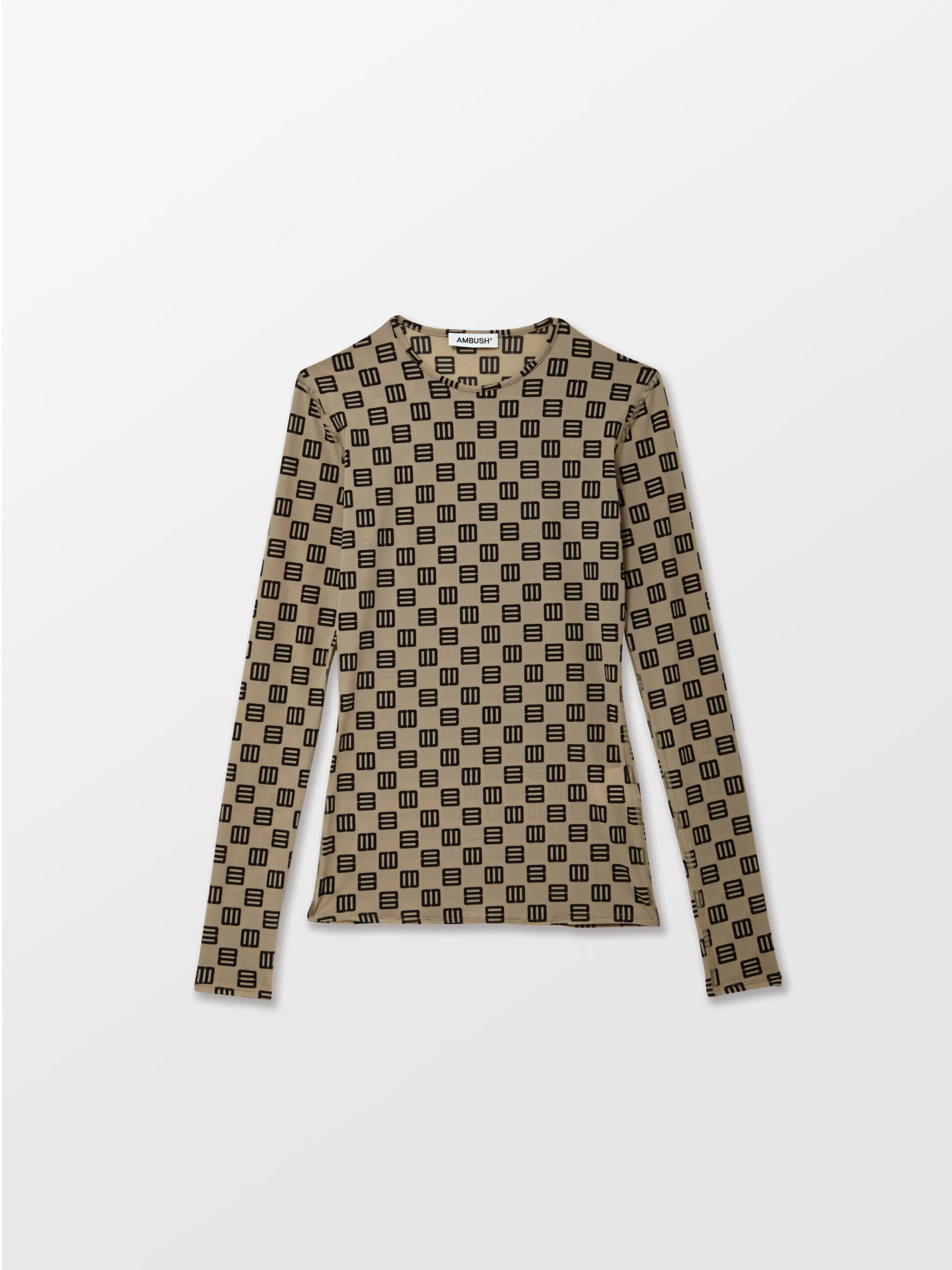 MONOGRAM FITTED CREWNECK