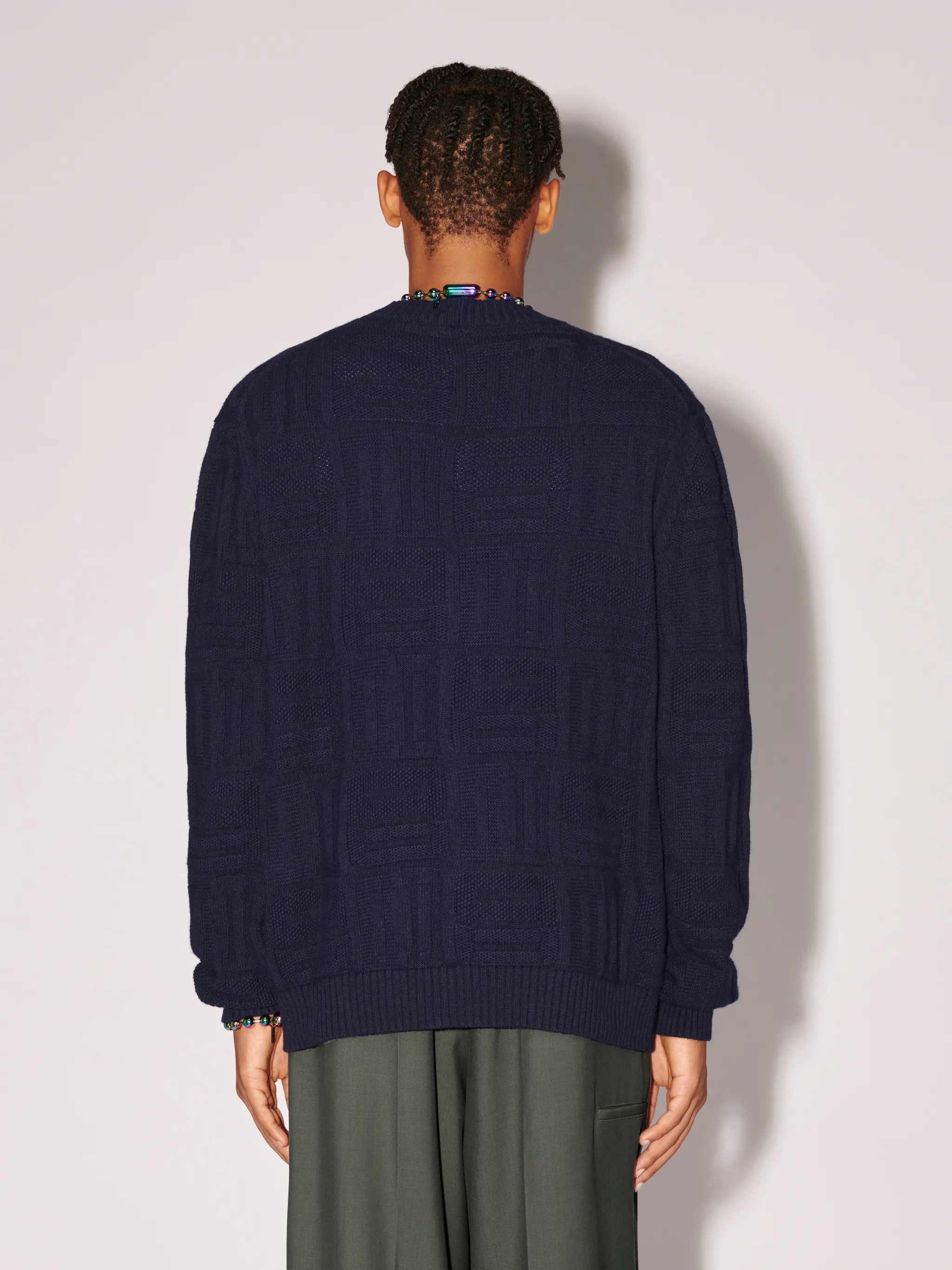 Monogram Knit Cardigan
