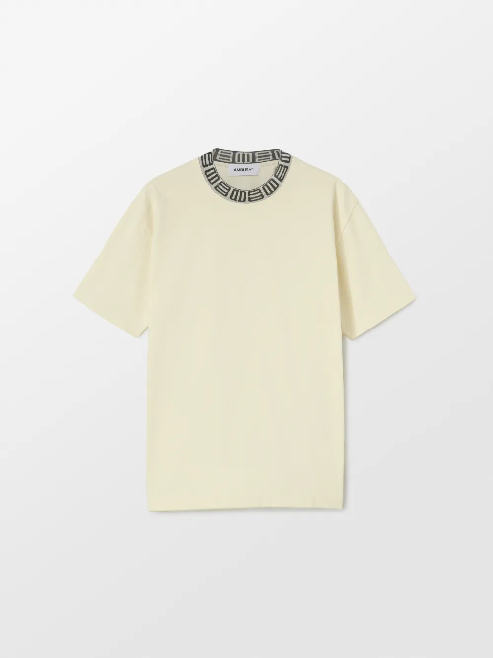 MONOGRAM RIB COLLAR T-SHIRT | AMBUSH 