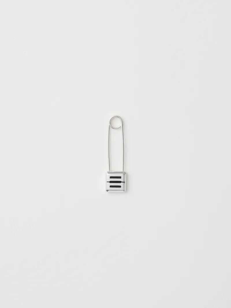 MONOGRAM SAFETY PIN EARRING