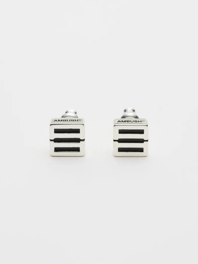 MONOGRAM STUD EARRINGS 925