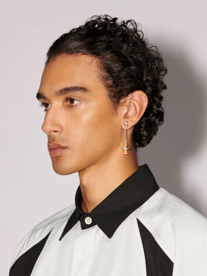 Mushroom Charm Earring