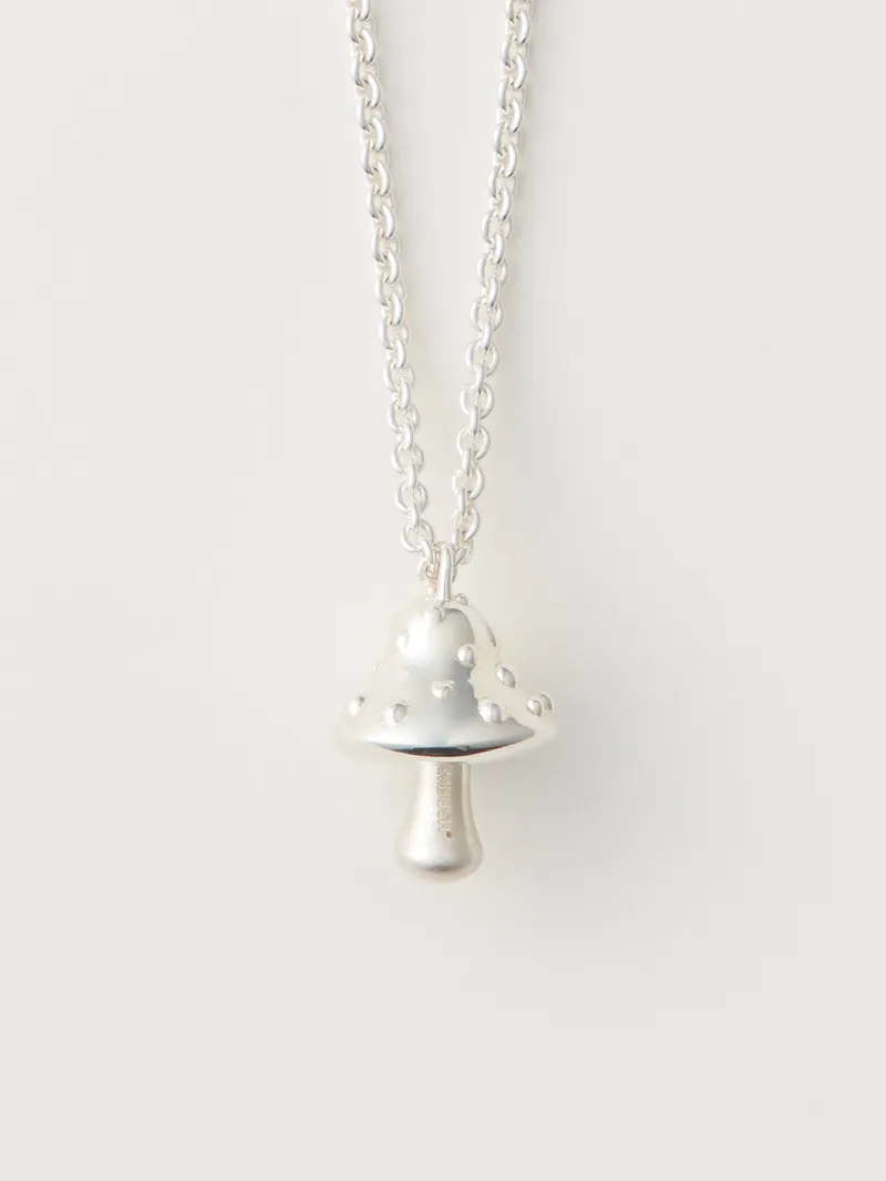 MUSHROOM CHARM NECKLACE 925