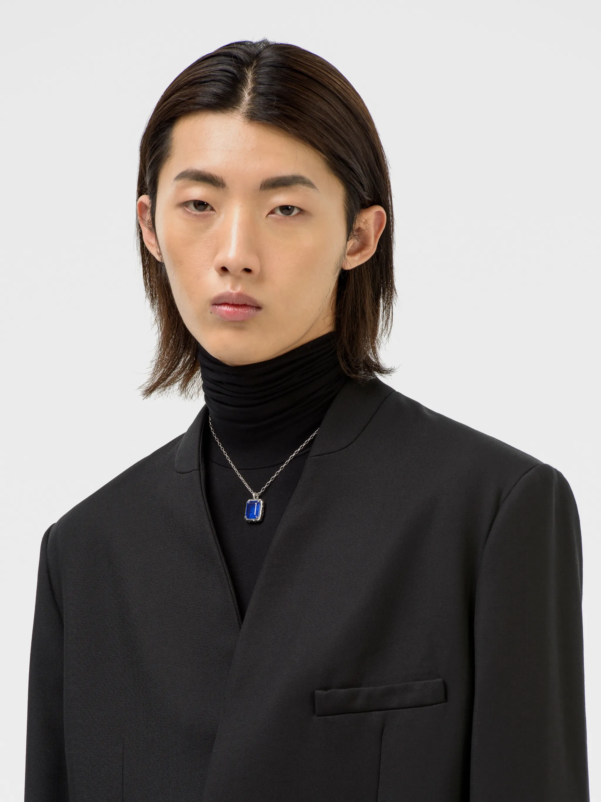 NO COLLAR SUIT JACEKT