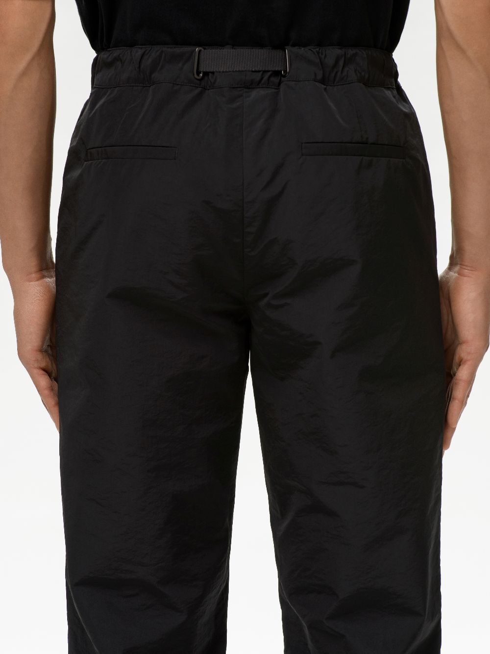 straight leg nylon track pants