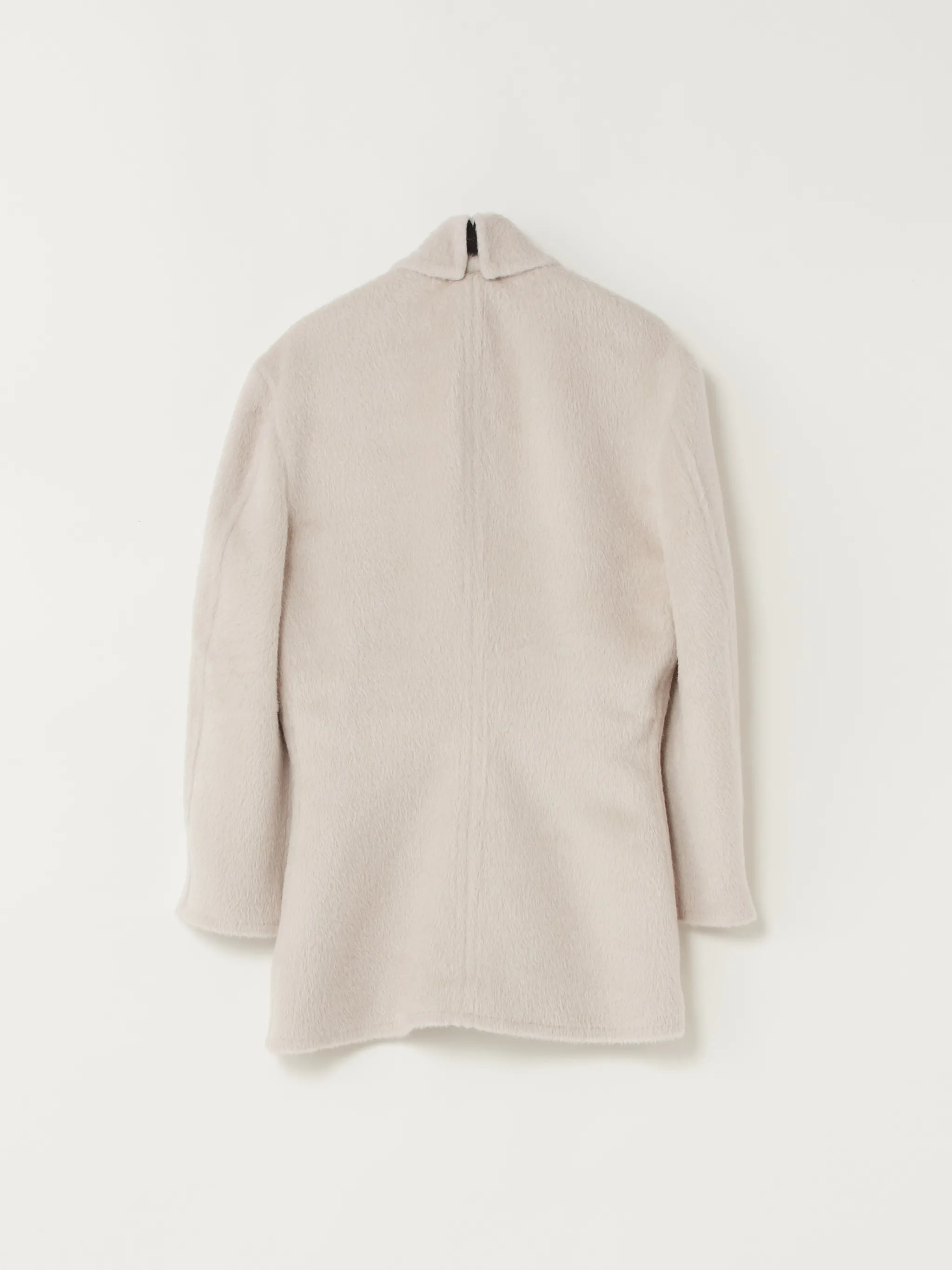 off-centre fastening textured jacket