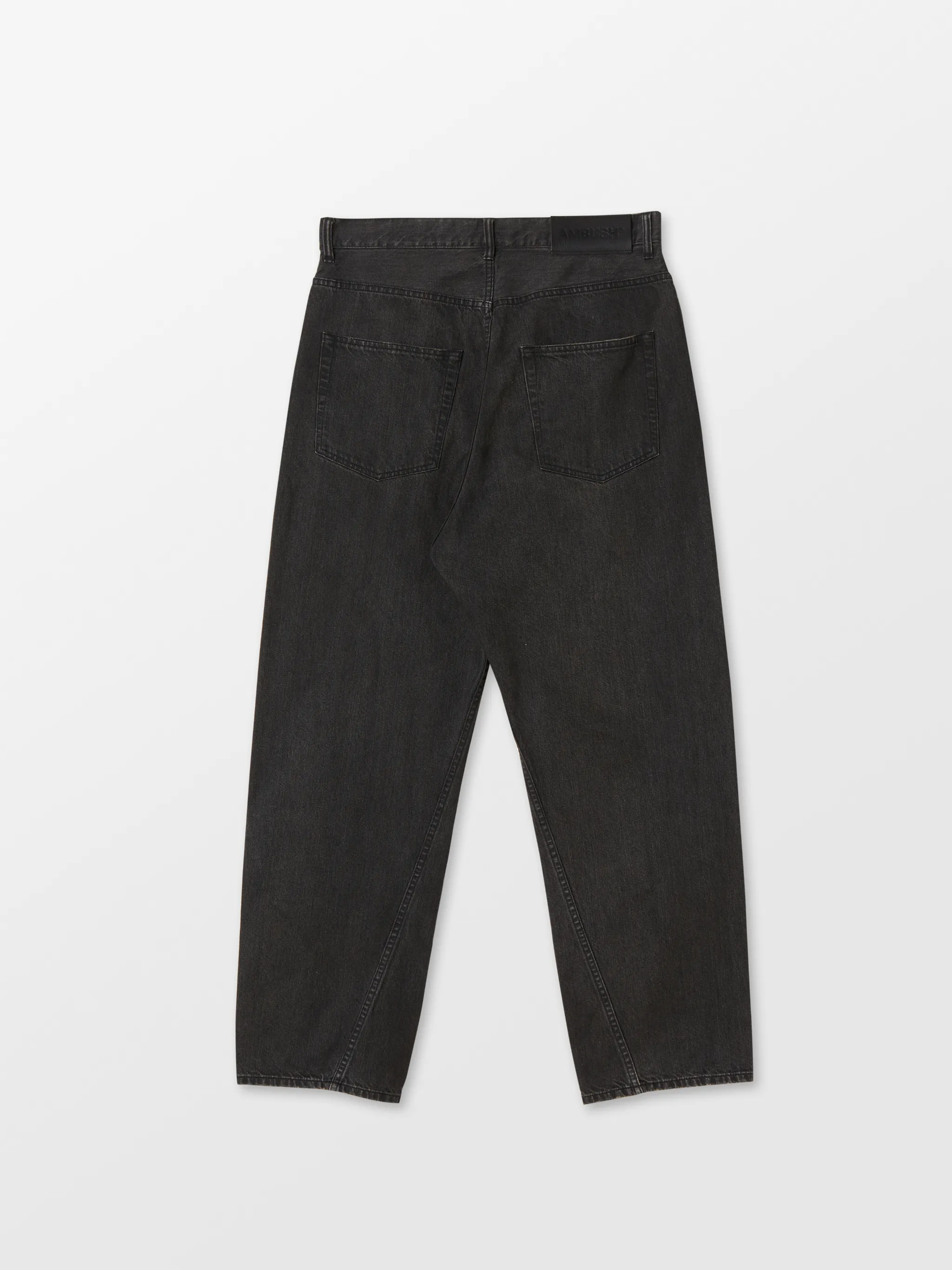 denim pants with side slits