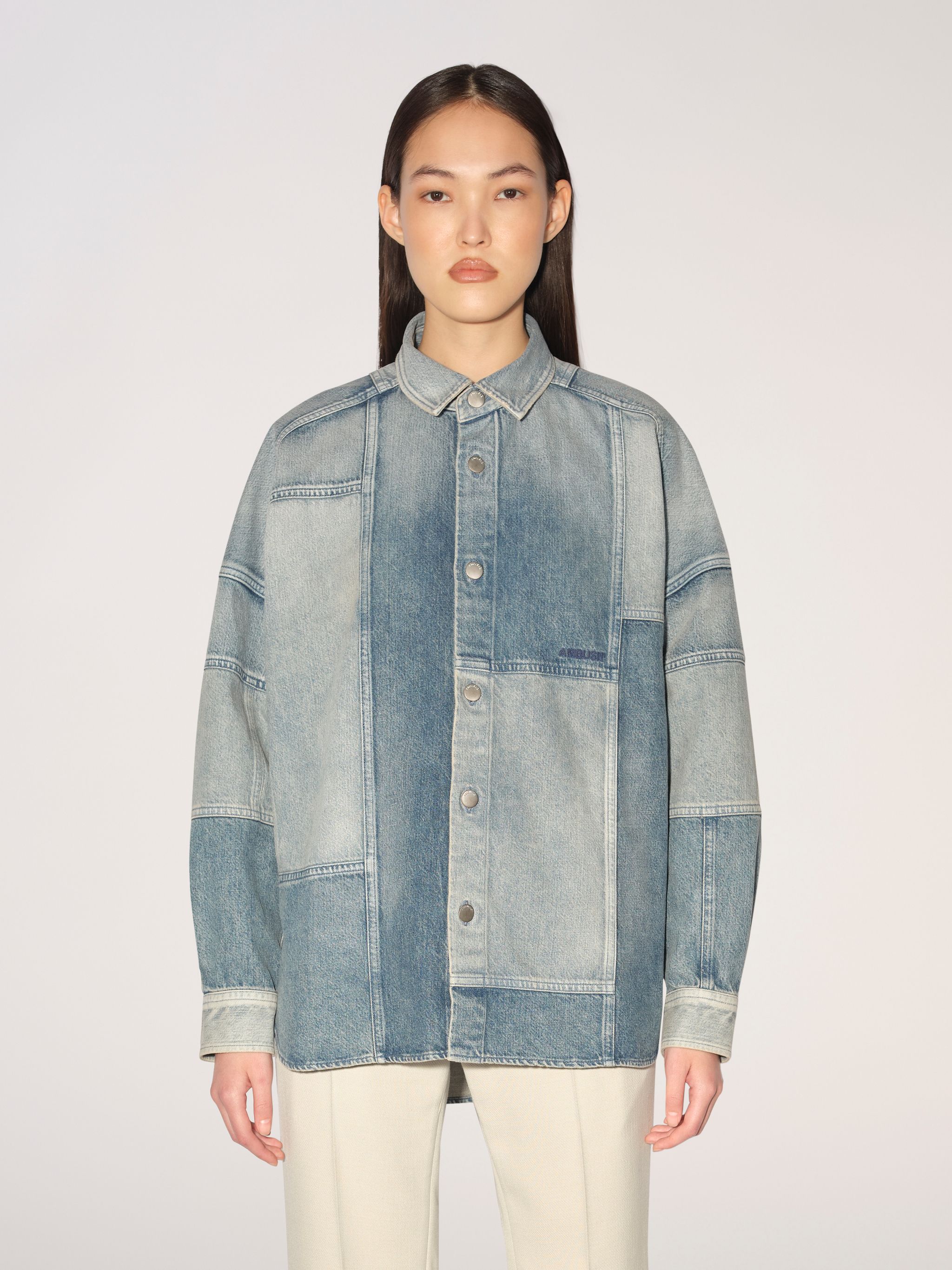 AMBUSH Patchwork Denim Shirt Jacket - Farfetch