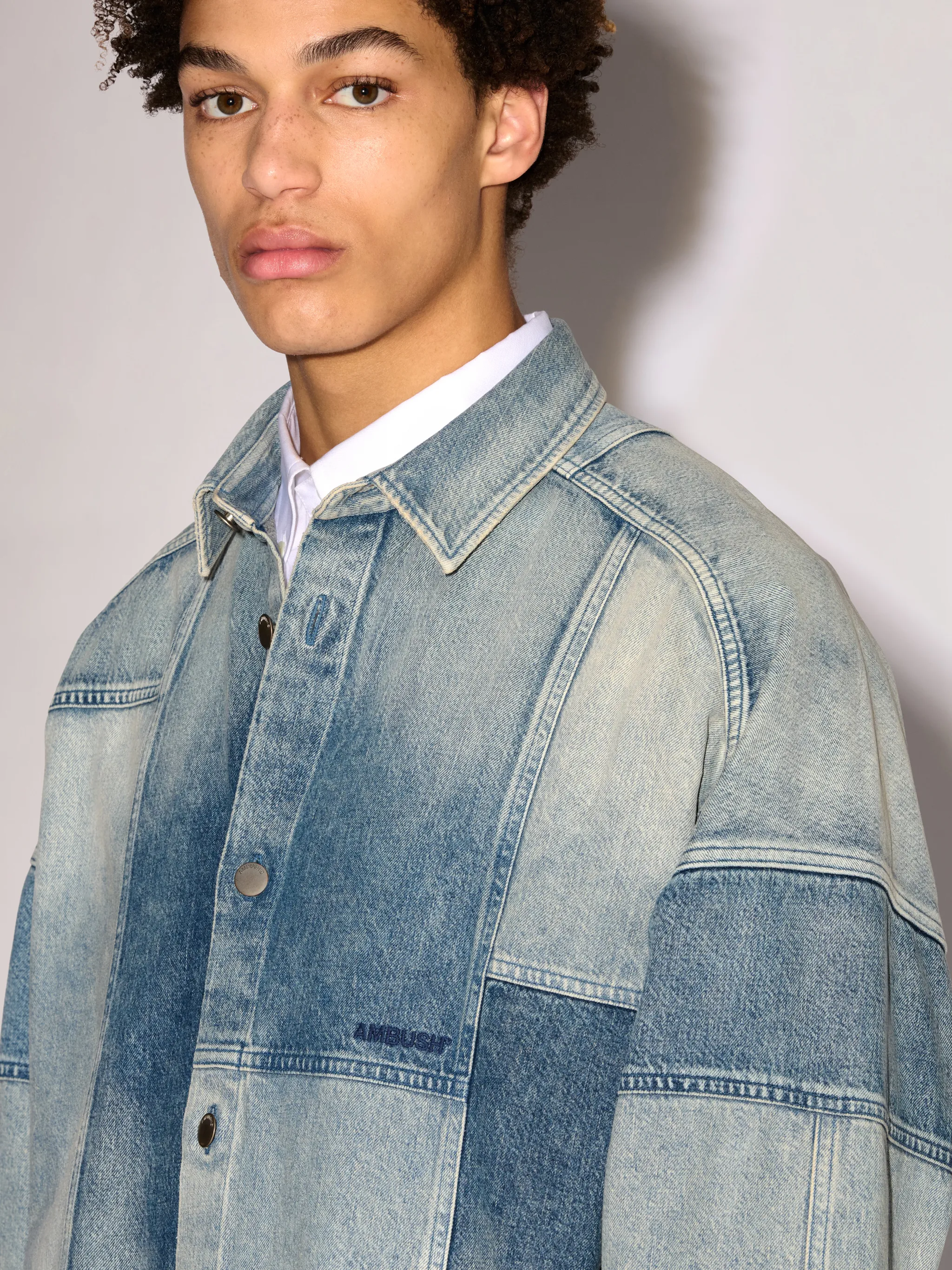 PATCHWORK DENIM SHIRT | AMBUSH®