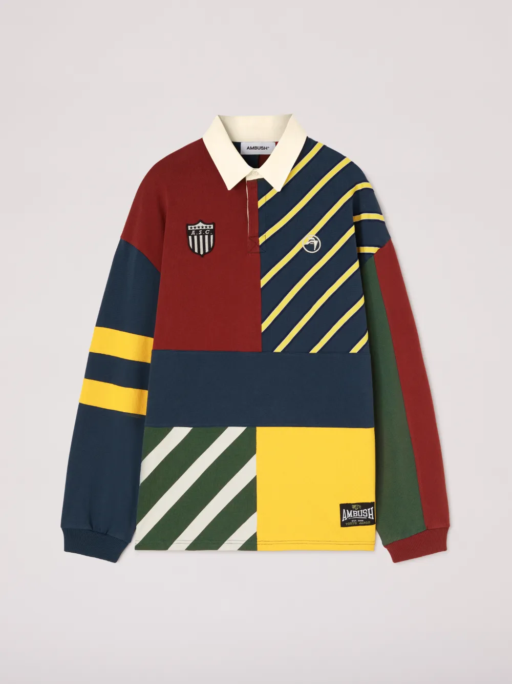 PATCHWORK RUGBY SHIRT AMBUSH Official