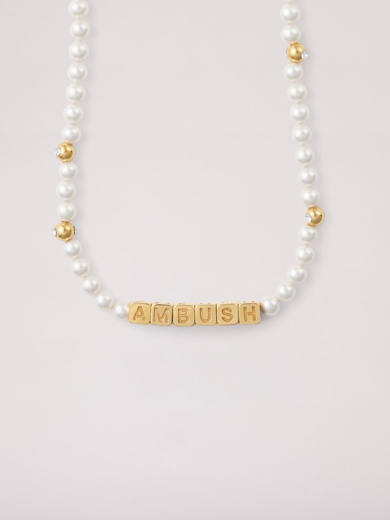 PEARL LETTERBLOCK NECKLACE