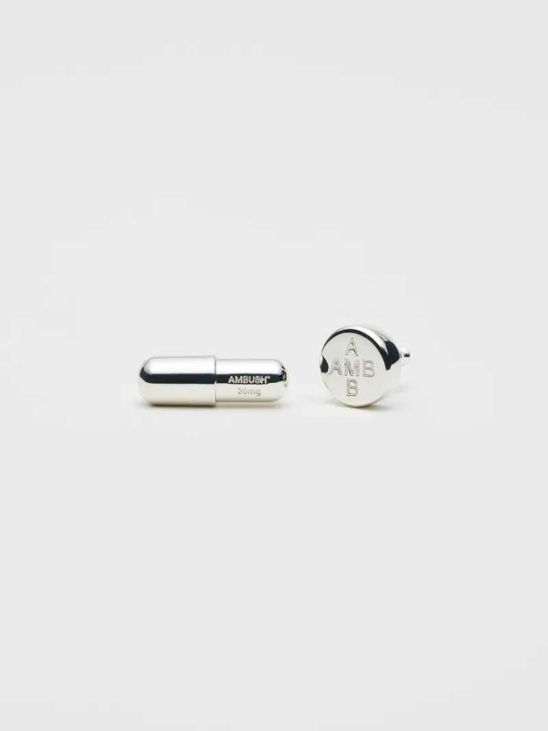 PILL CHARM STUD EARRINGS