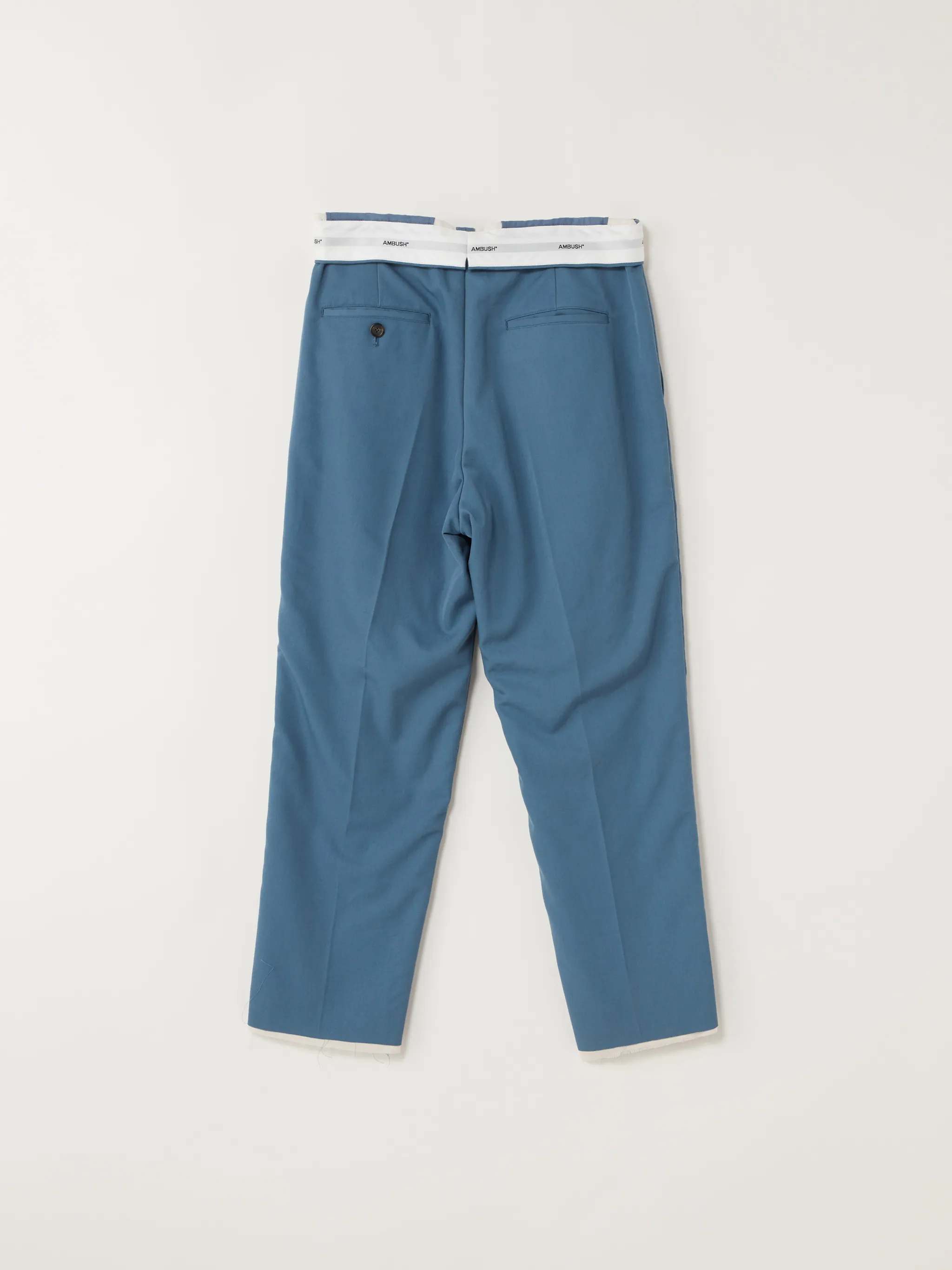 pleat-detailing straight-leg trousers