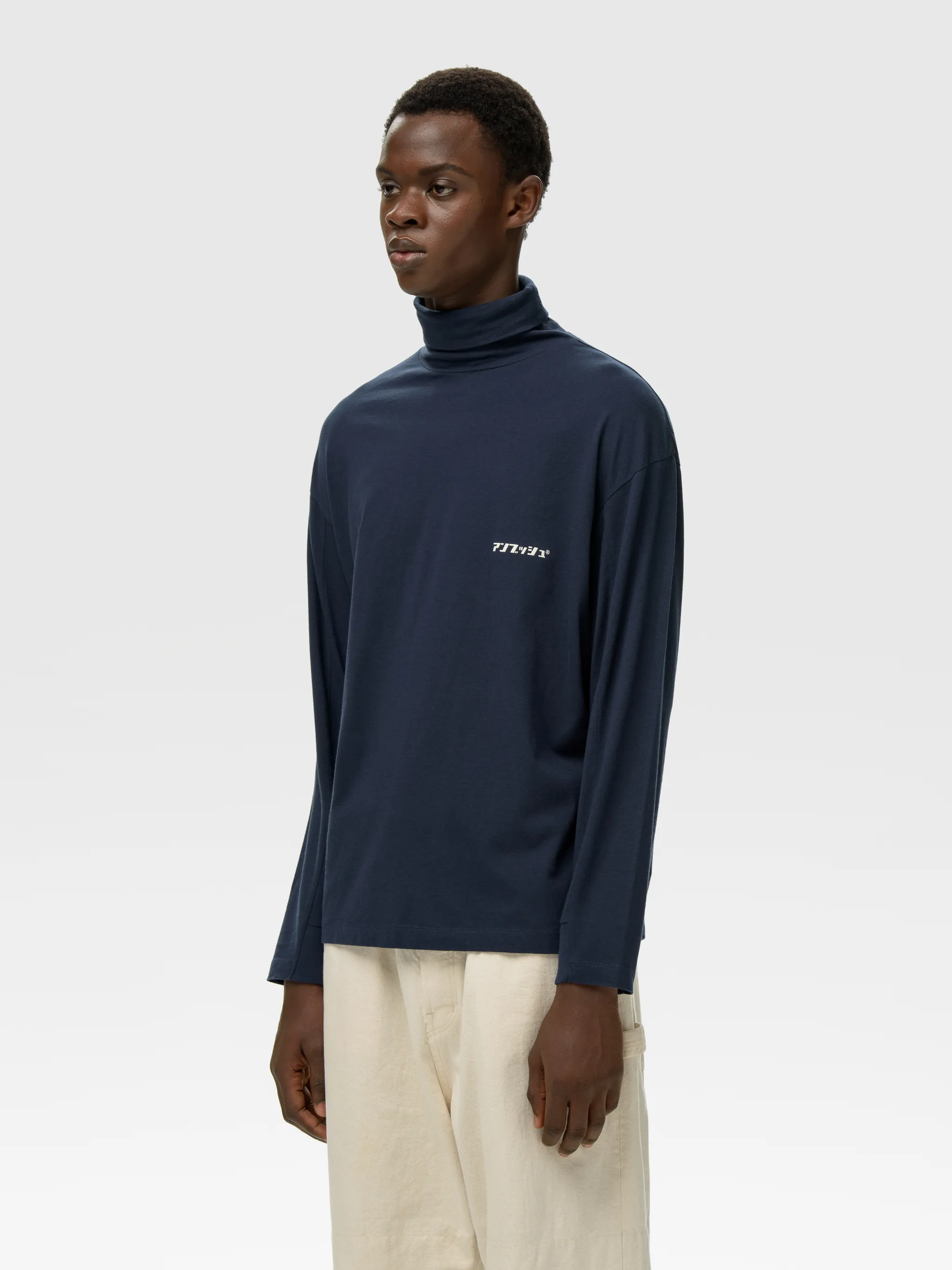 PRINT TURTLE NECK L/S