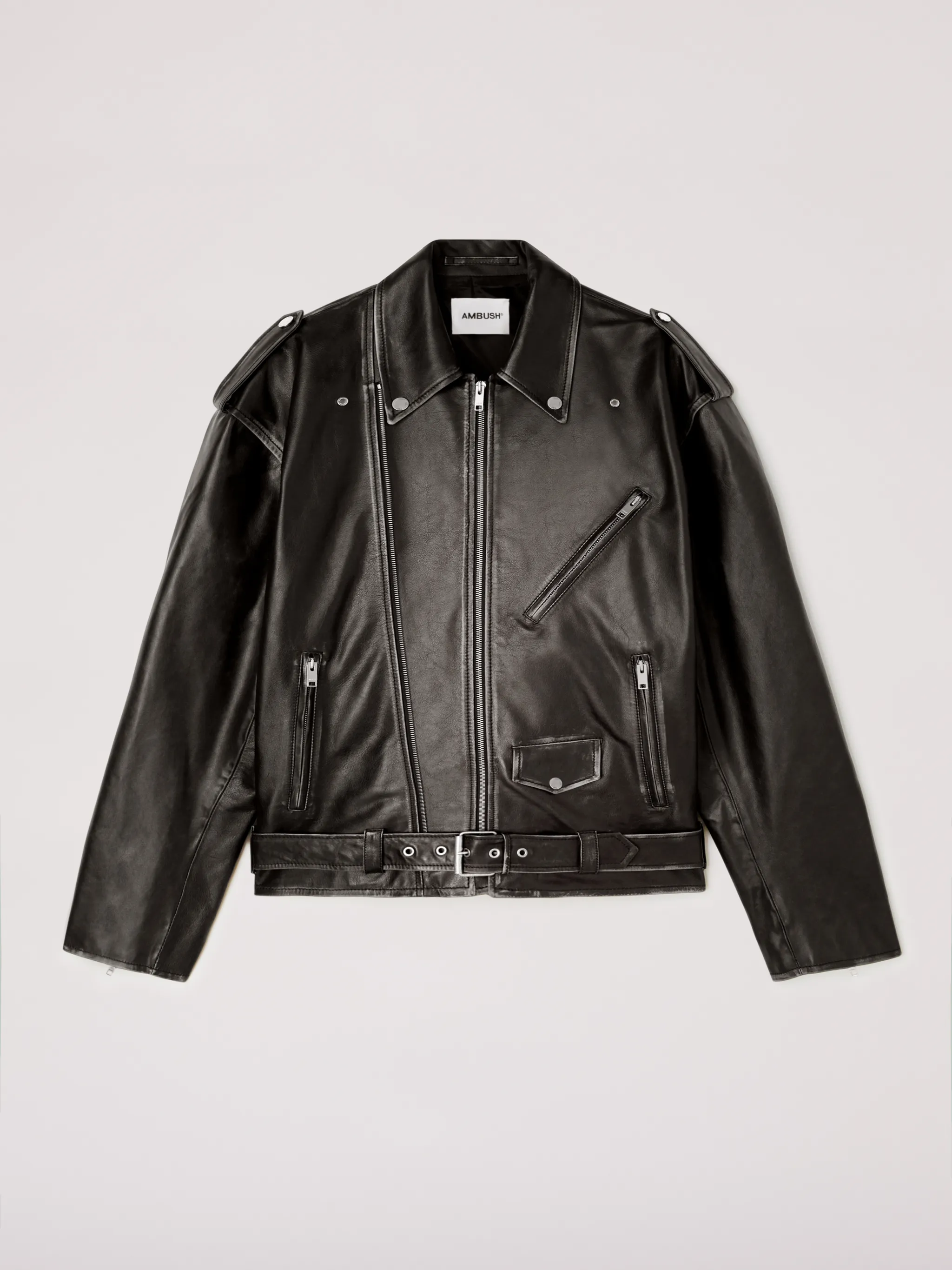 PRINTED LEATHER RIDER JACKET | AMBUSH®