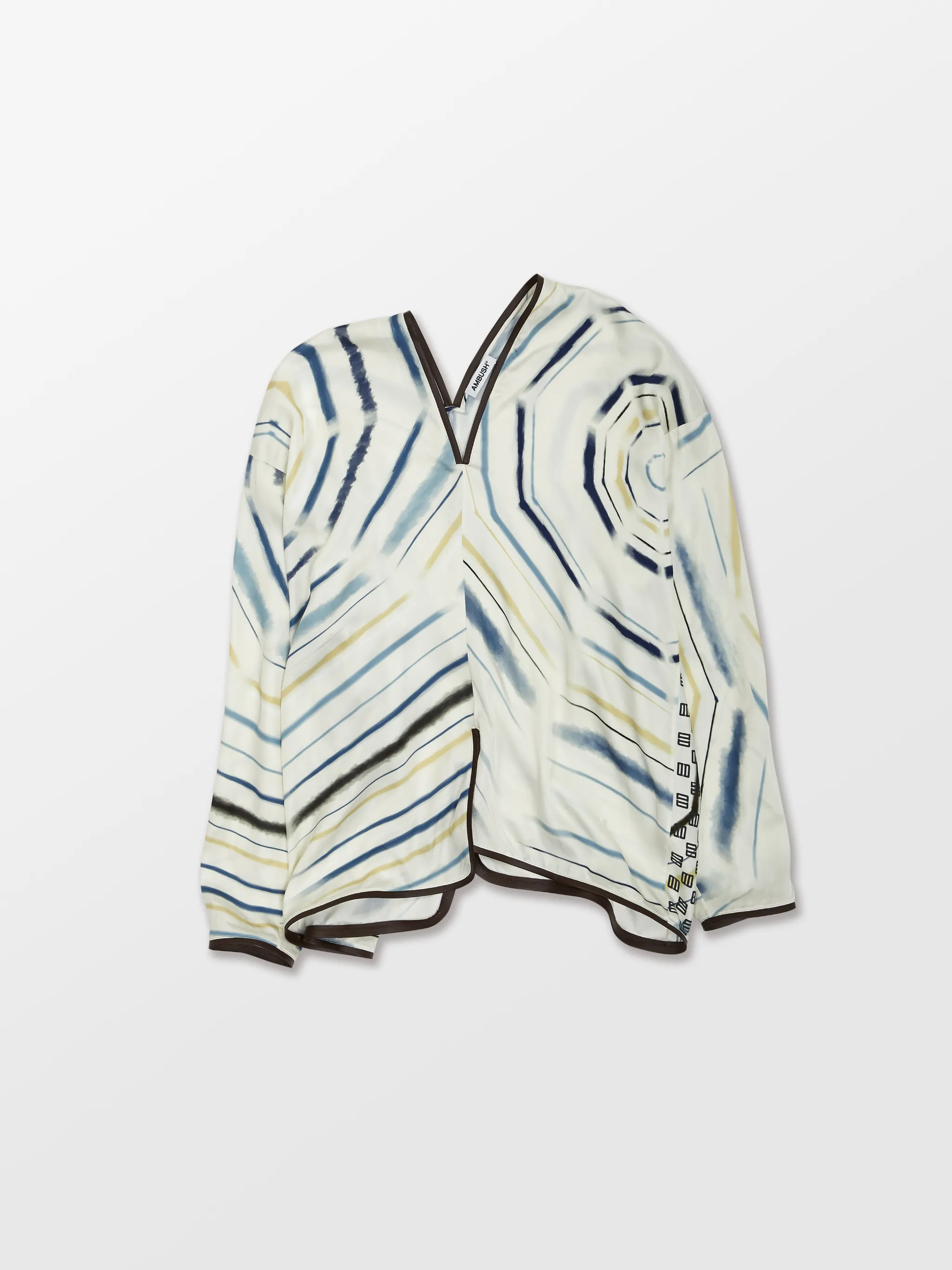PRINTED SPLIT L/S SHIRT