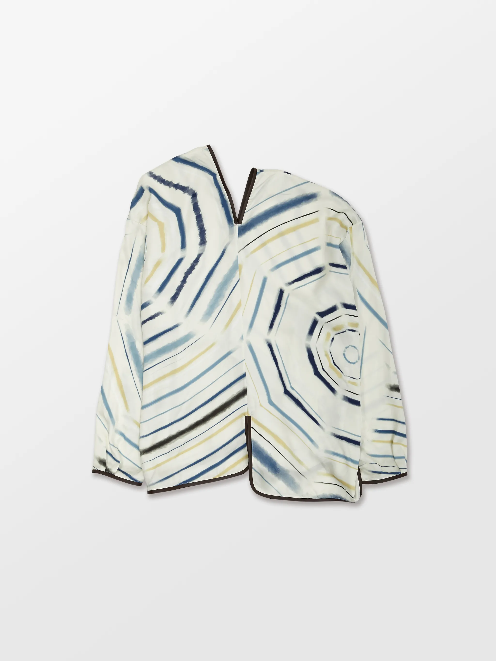 PRINTED SPLIT L/S SHIRT