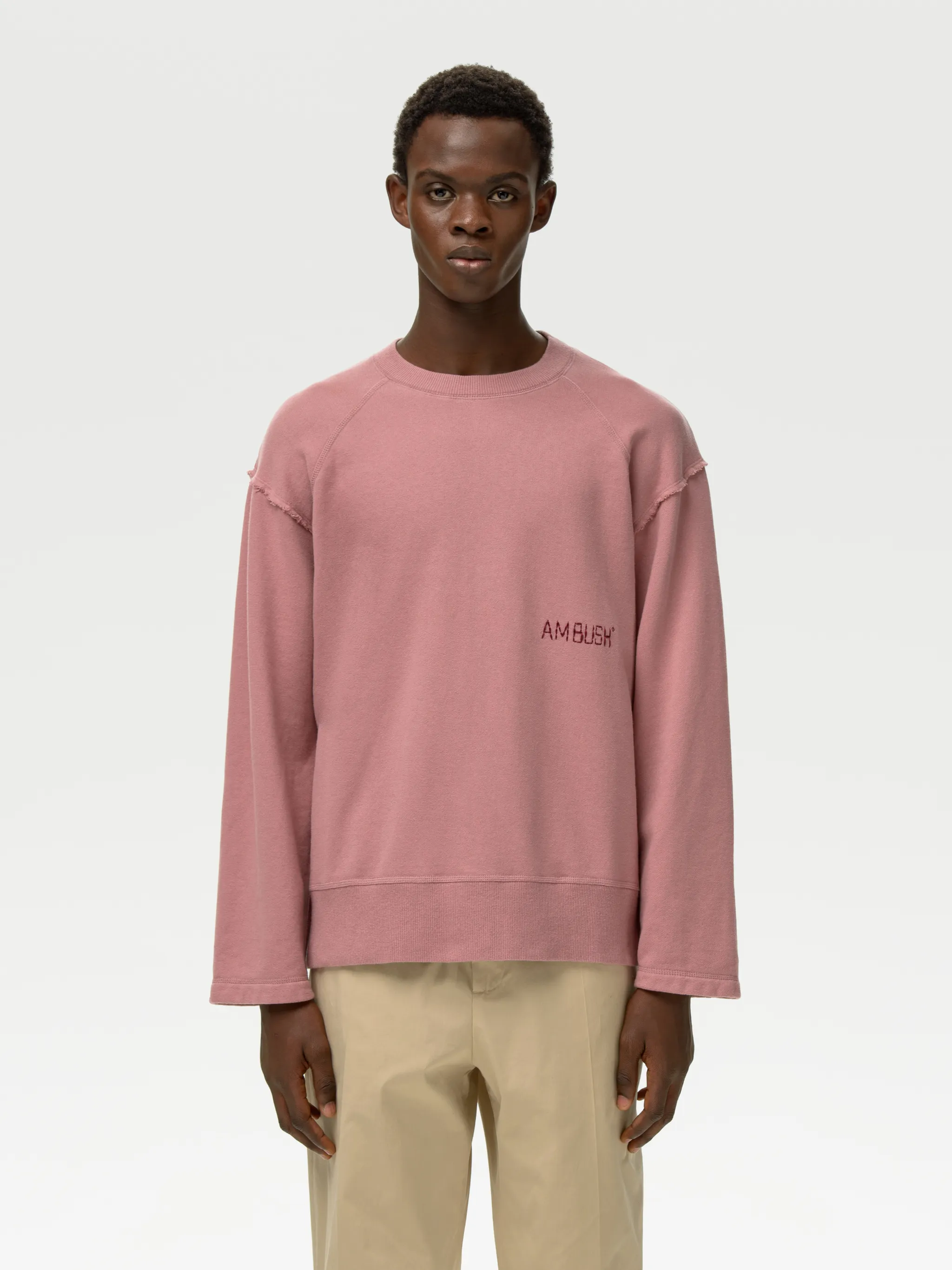 RAW EDGE CREWNECK SWEATSHIRT