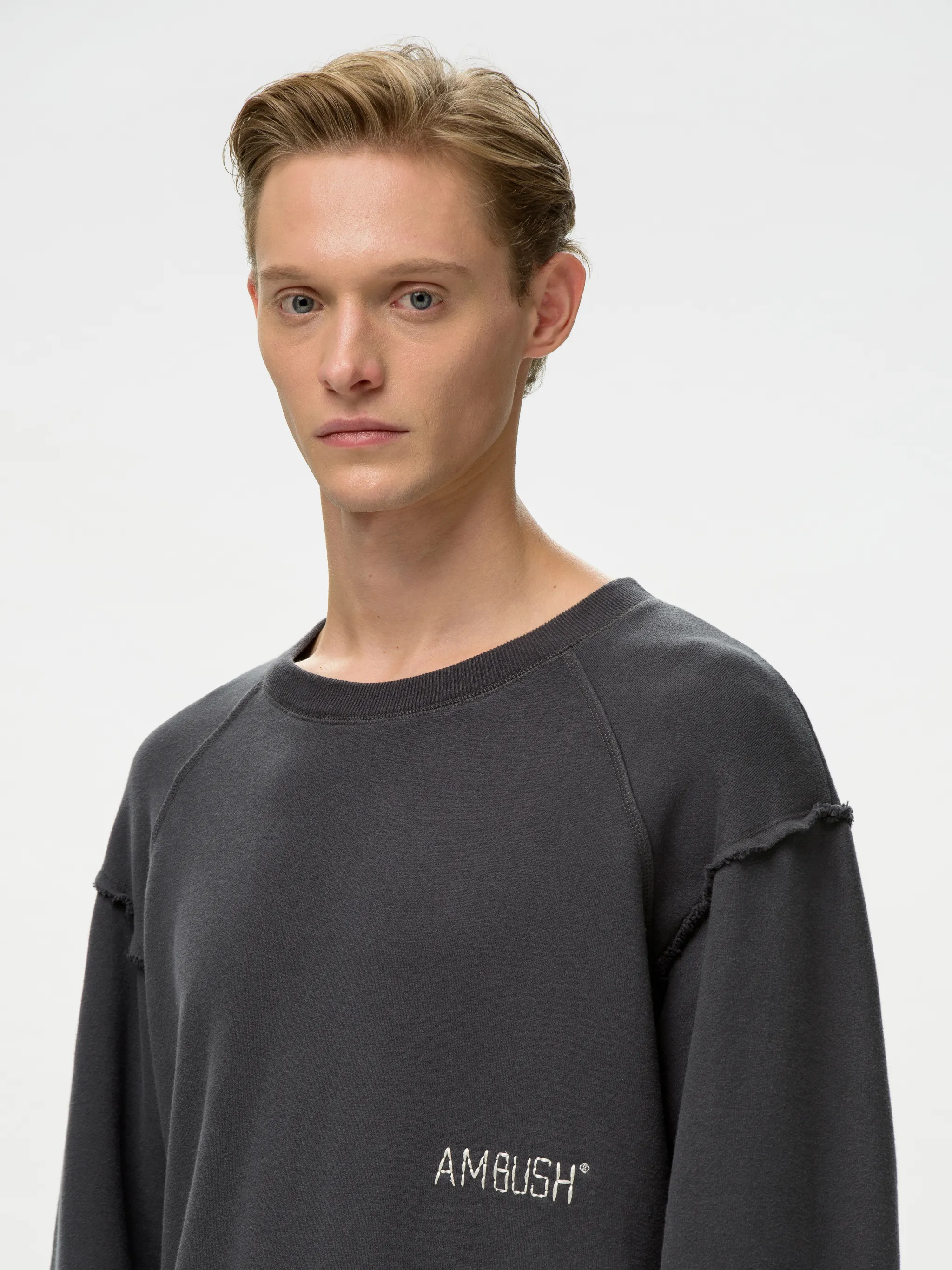 RAW EDGE CREWNECK SWEATSHIRT