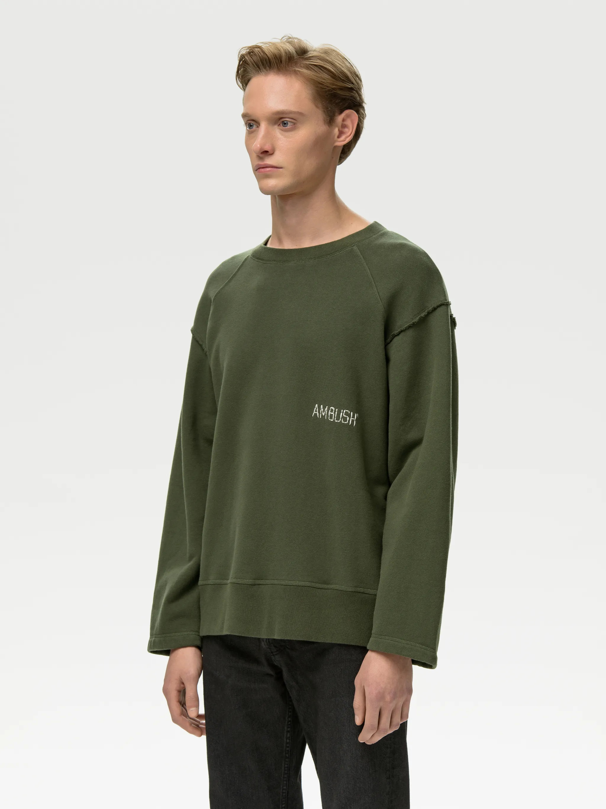 RAW EDGE CREWNECK SWEATSHIRT