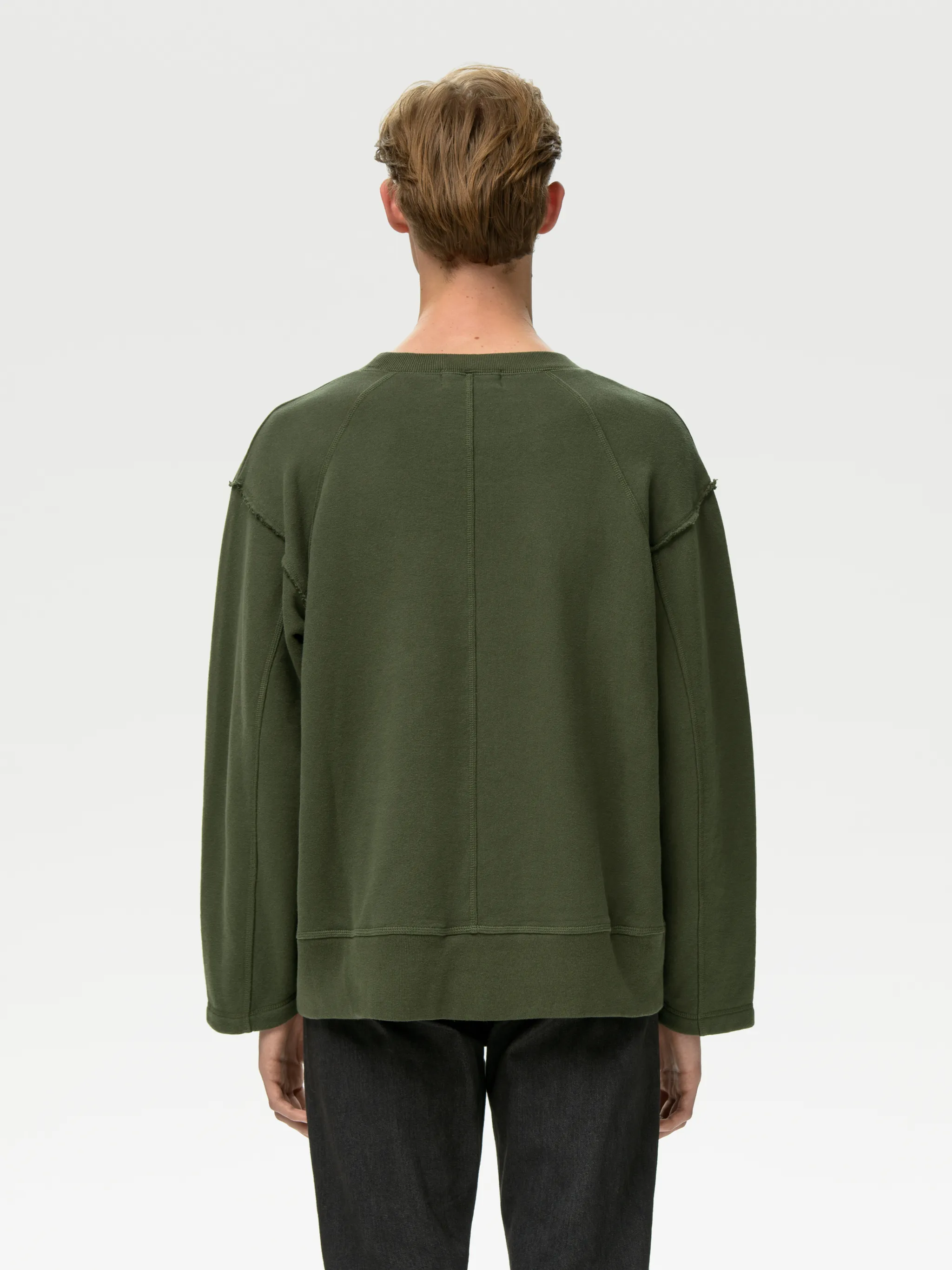 RAW EDGE CREWNECK SWEATSHIRT