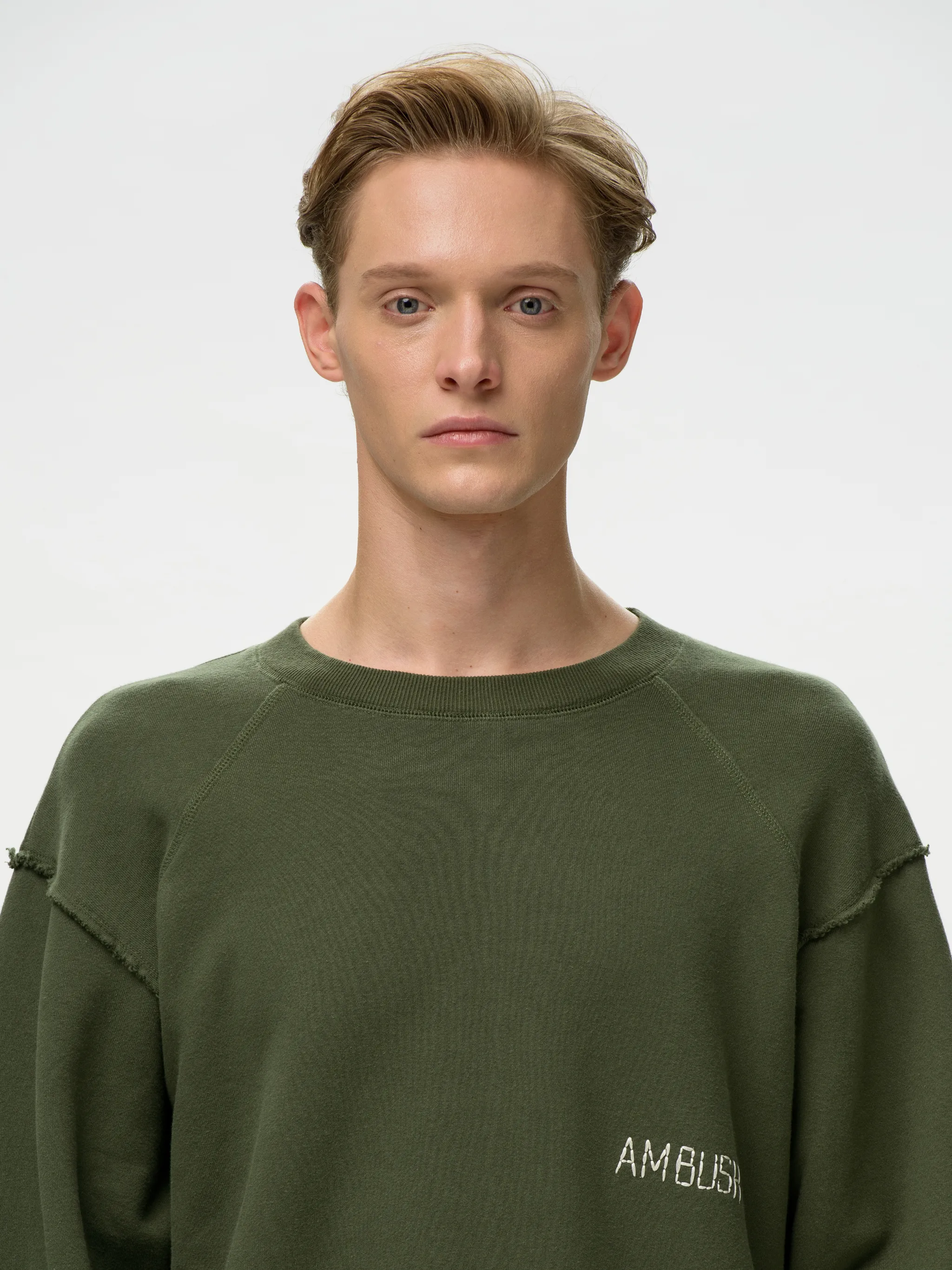 RAW EDGE CREWNECK SWEATSHIRT