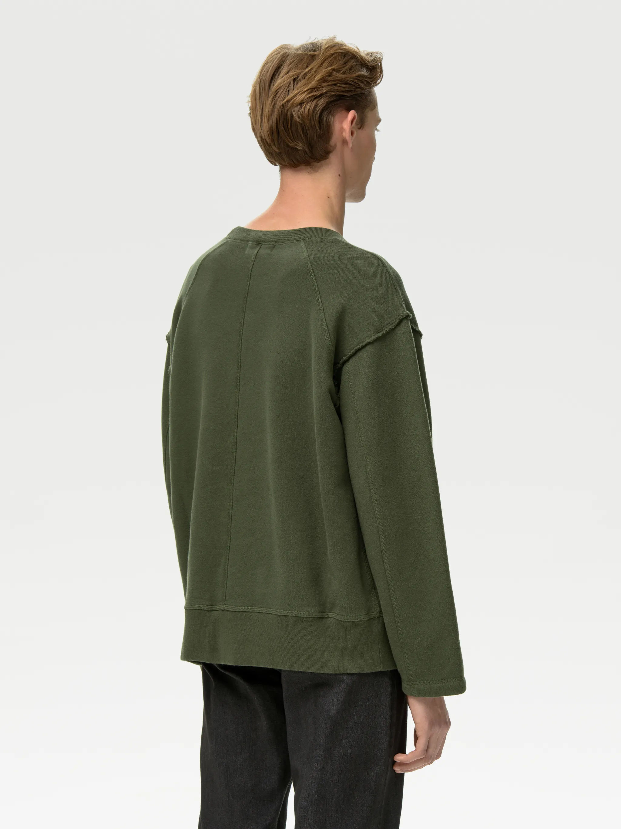 RAW EDGE CREWNECK SWEATSHIRT