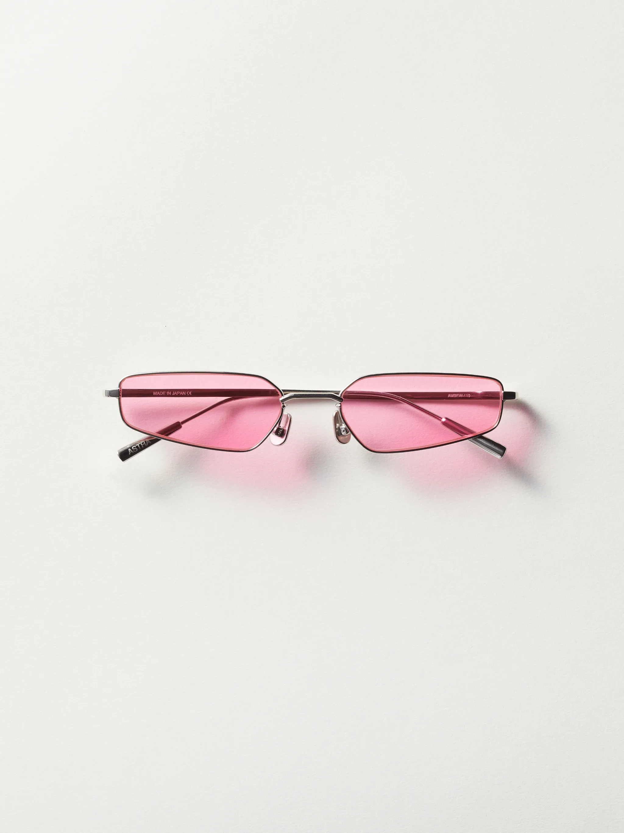 Rectangle Frame Pink Tinted Sunglasses Ambush