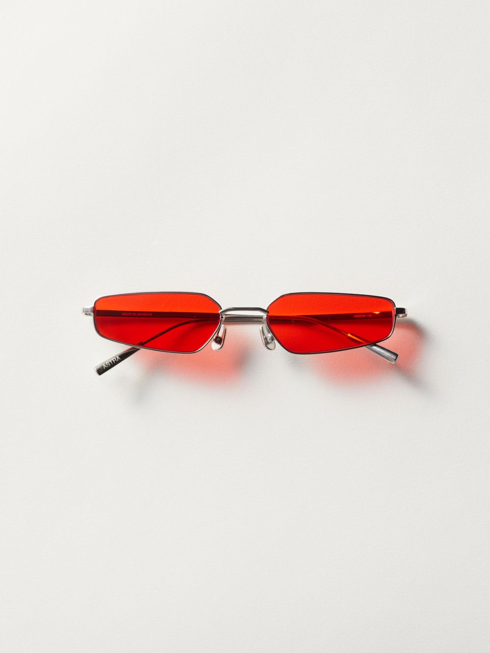 rectangle red sunglasses