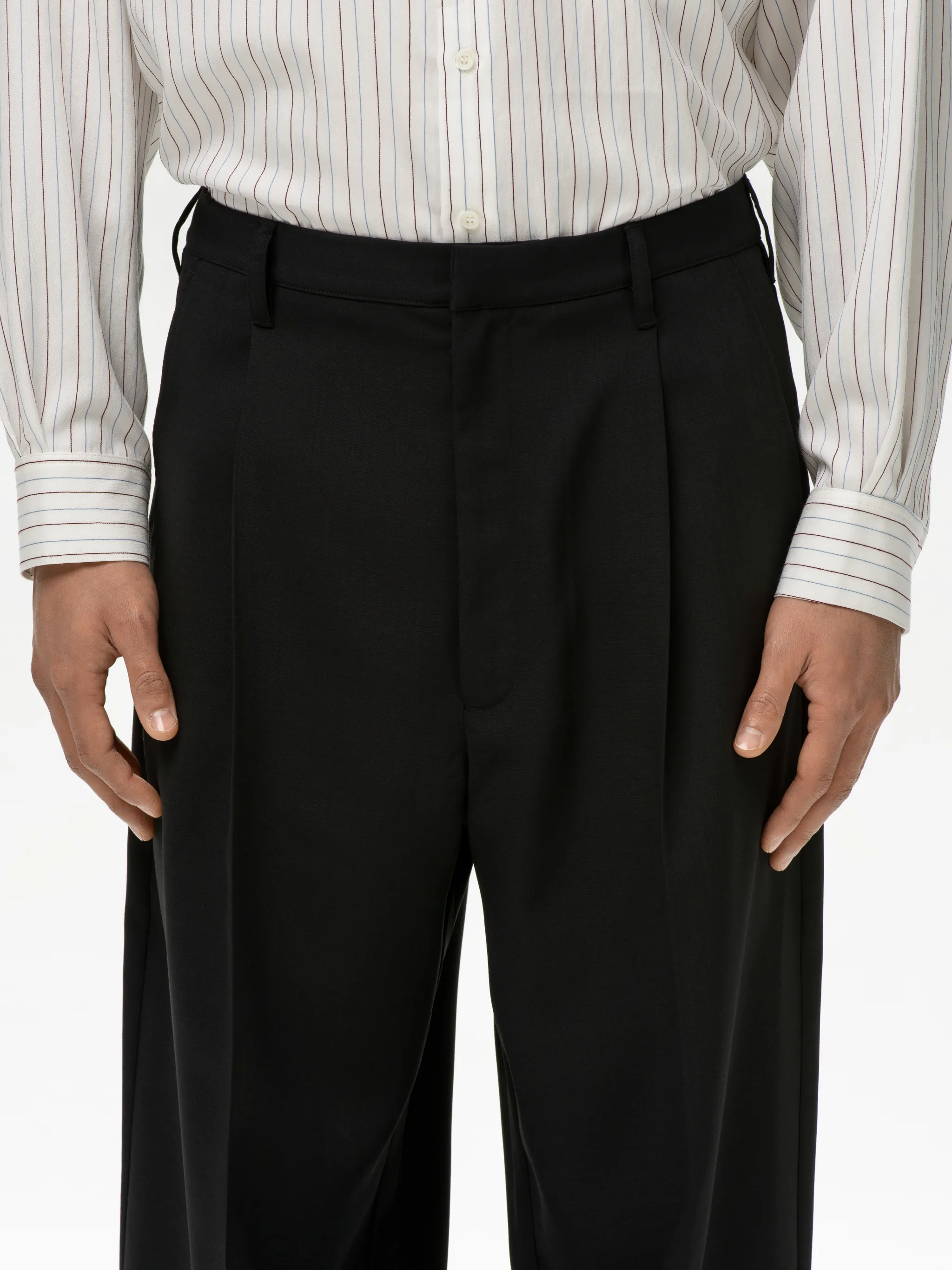RELAX FIT COTTON SUIT PANTS