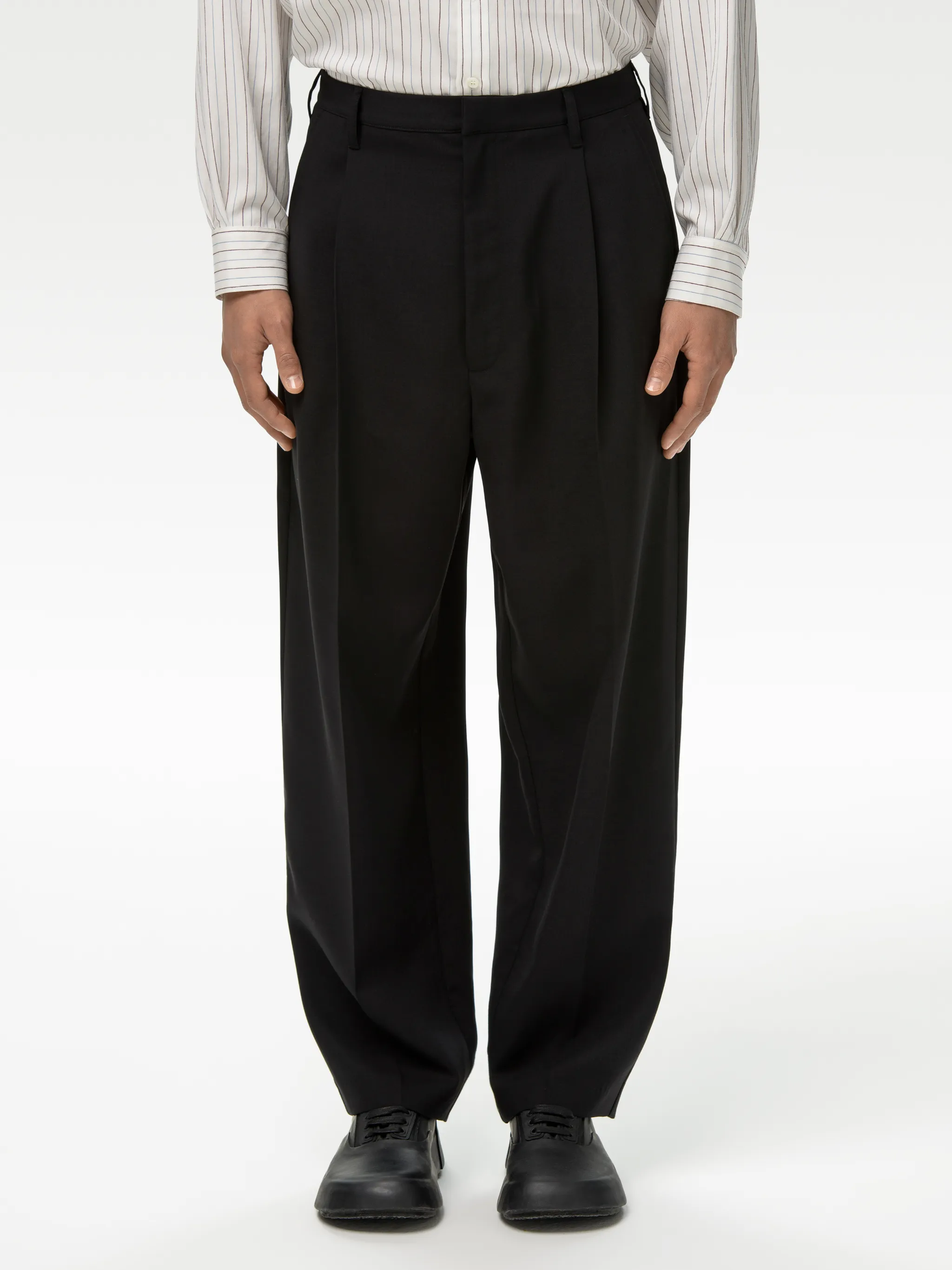 RELAX FIT COTTON SUIT PANTS