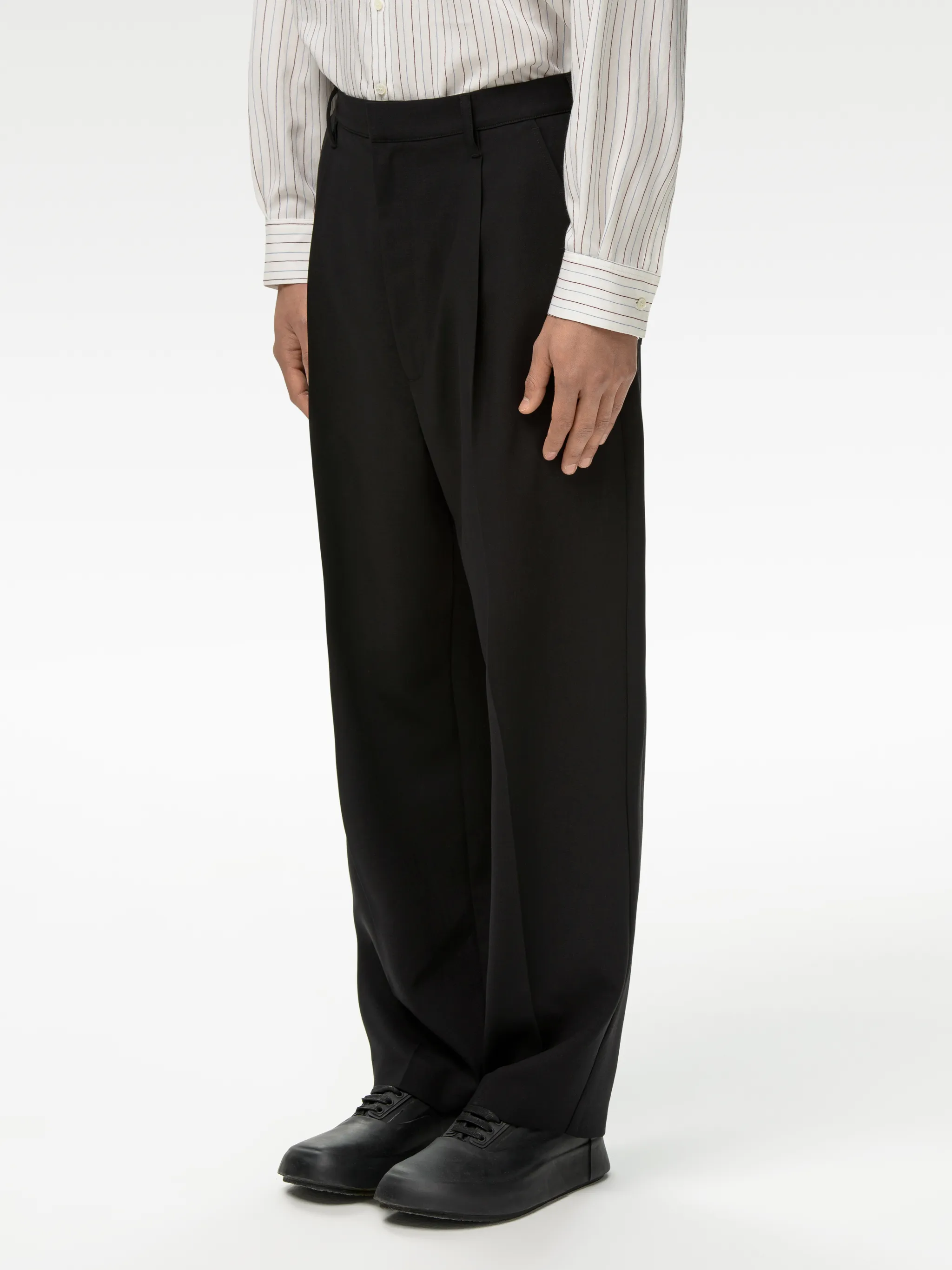 RELAX FIT COTTON SUIT PANTS
