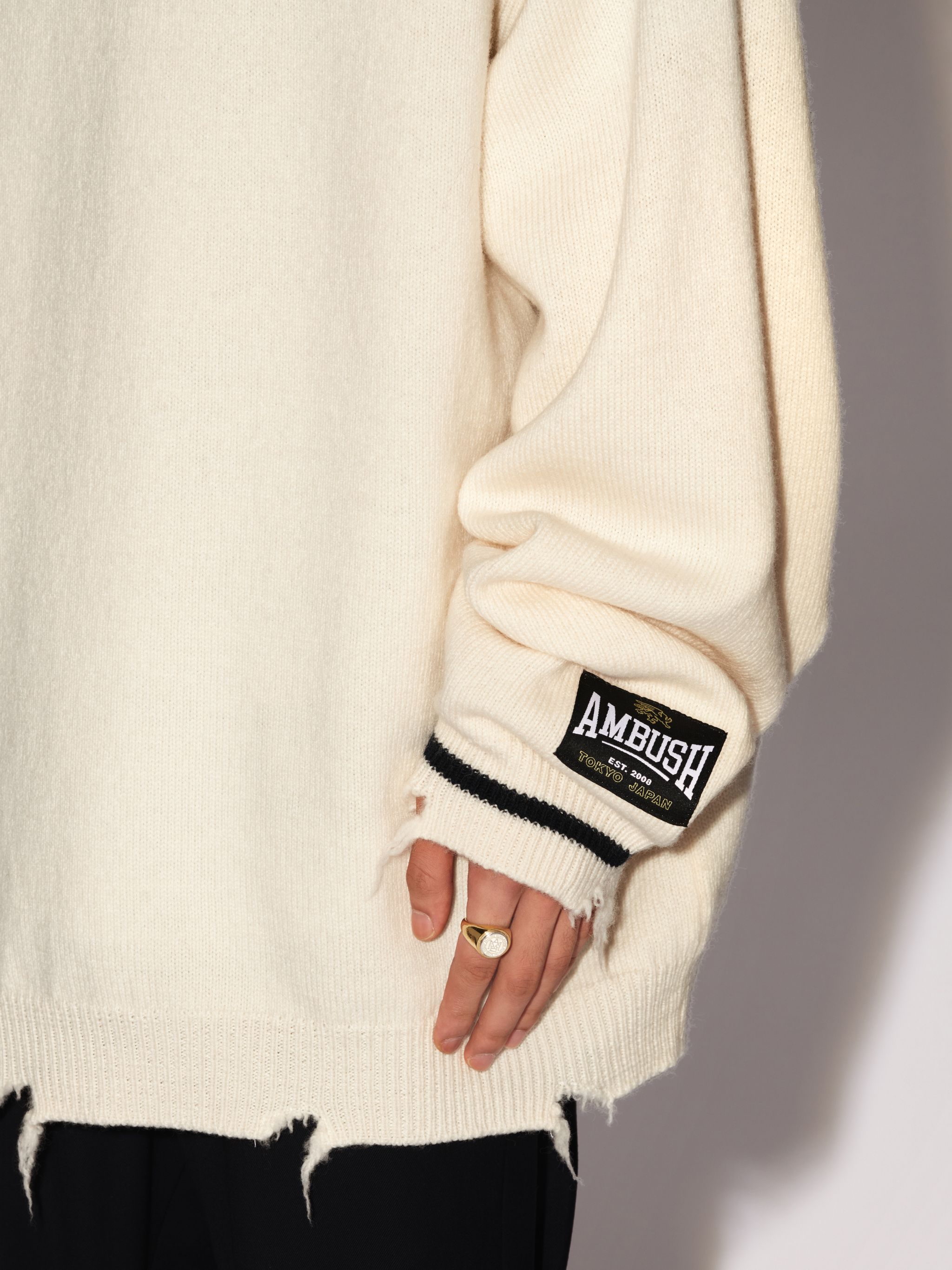 RIB KNIT CREWNECK | AMBUSH®