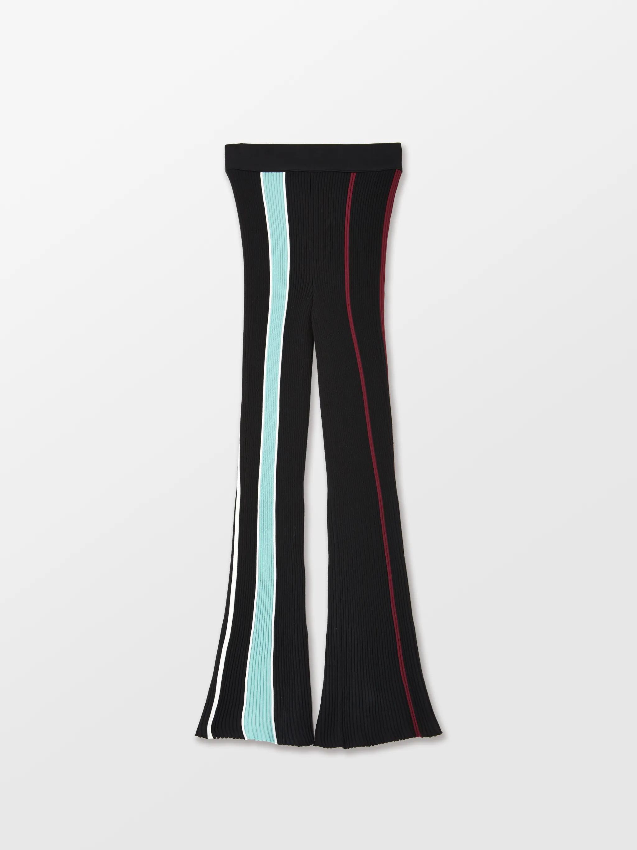RIBBED COTTON KNIT PANTS