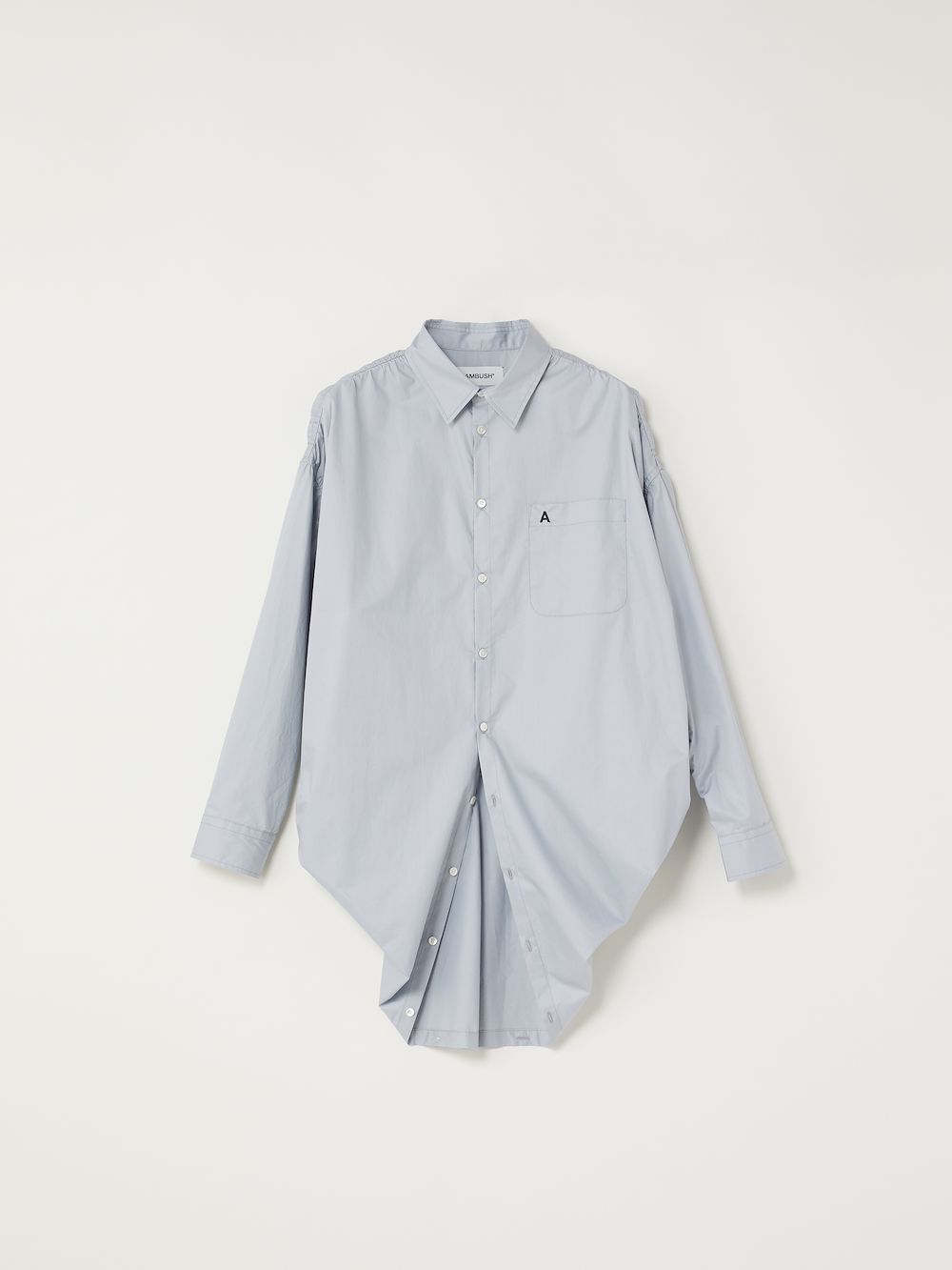 rounded hem shirt