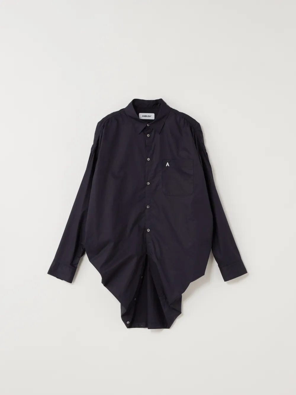 rounded hem shirt