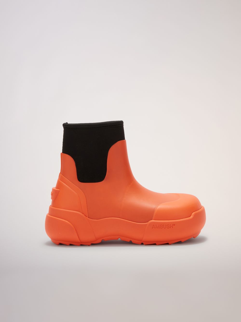 orange galoshes