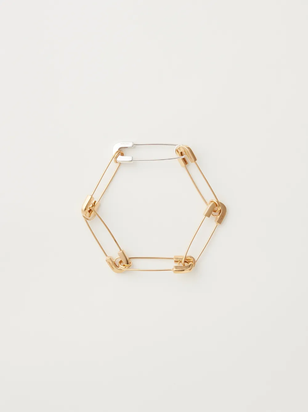 アクセサリー AMBUSH SAFETY PIN BRACELET Ambush Safety Pin Link Bracelet in Metallic for Men | Lyst