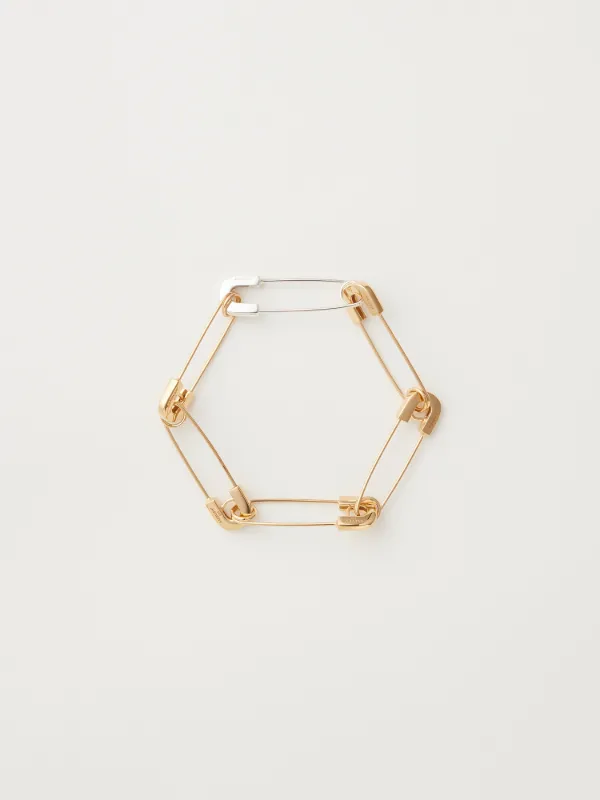 Safety pin link bracelet Clearance