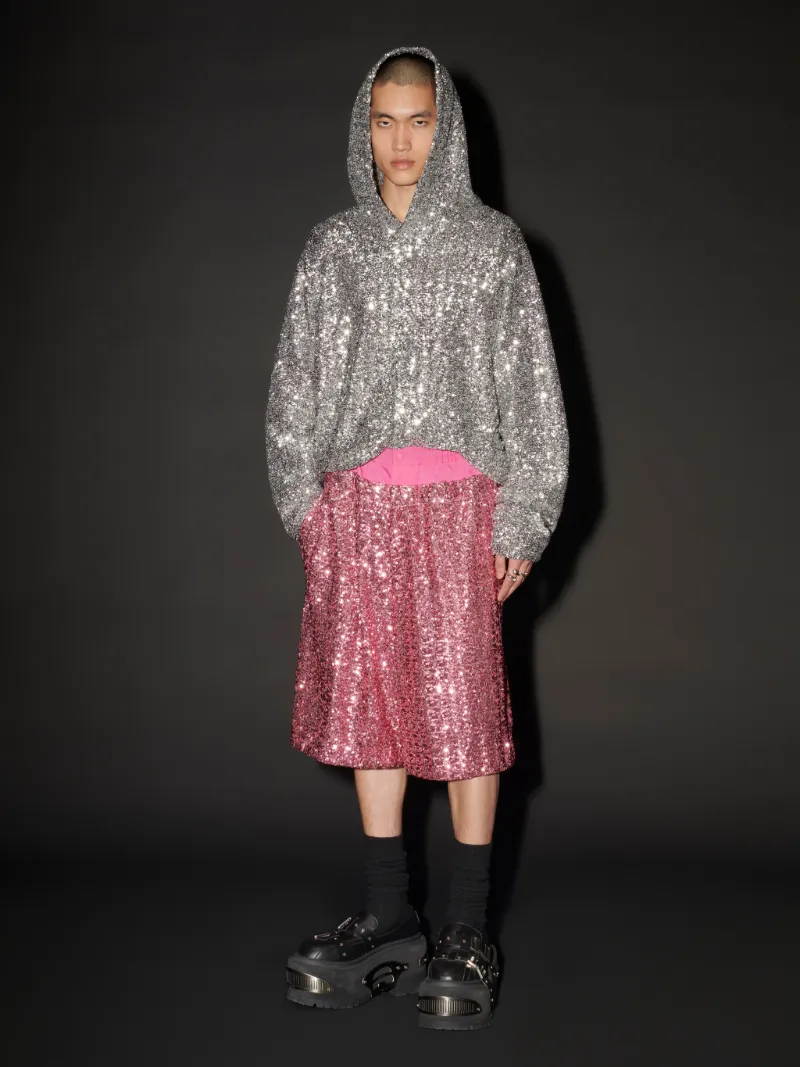 SEQUIN HOODIE