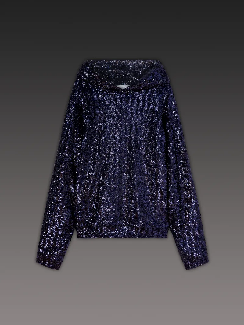 SEQUIN HOODIE