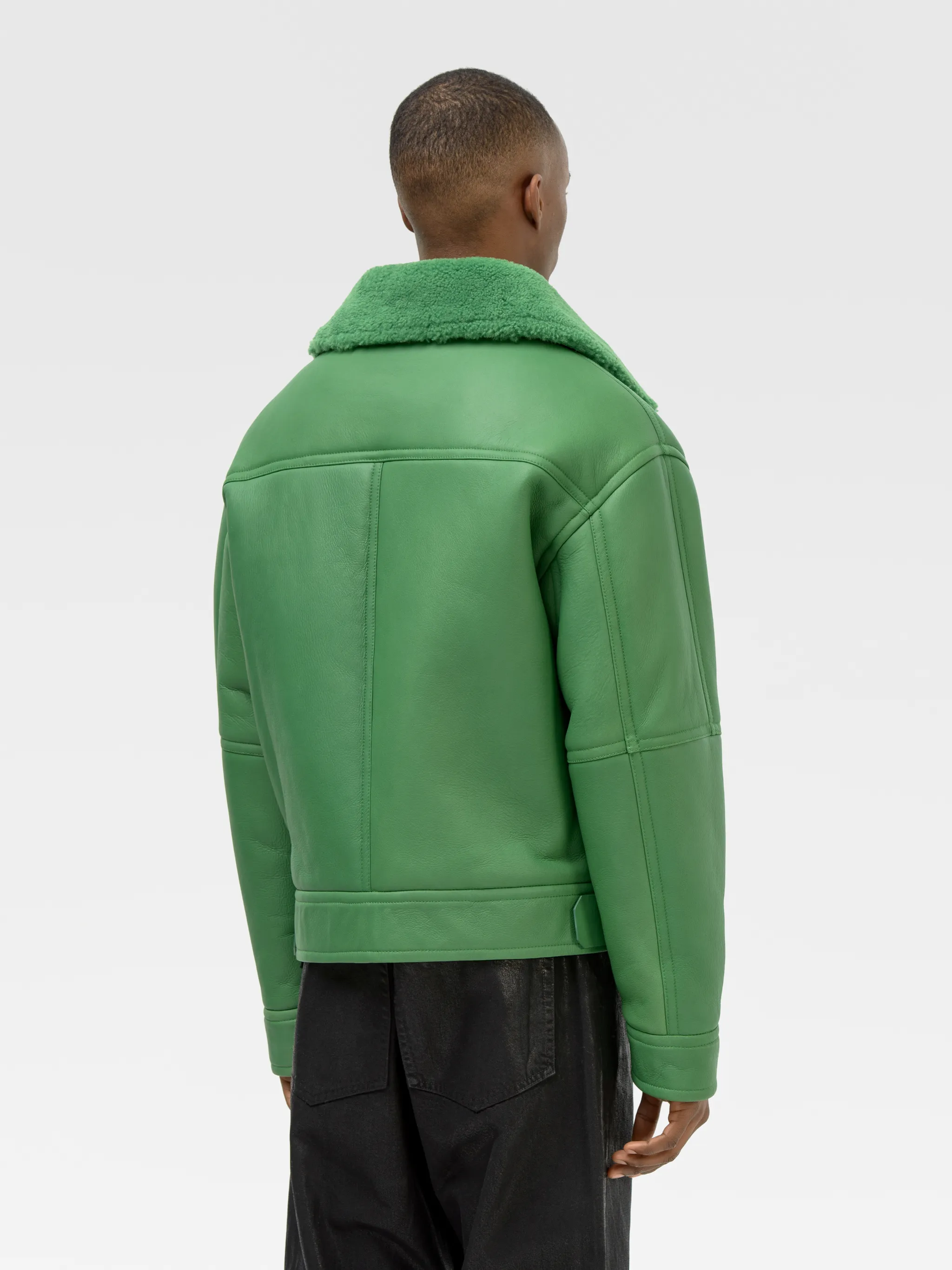 SHEARLING AVIATOR JACKET
