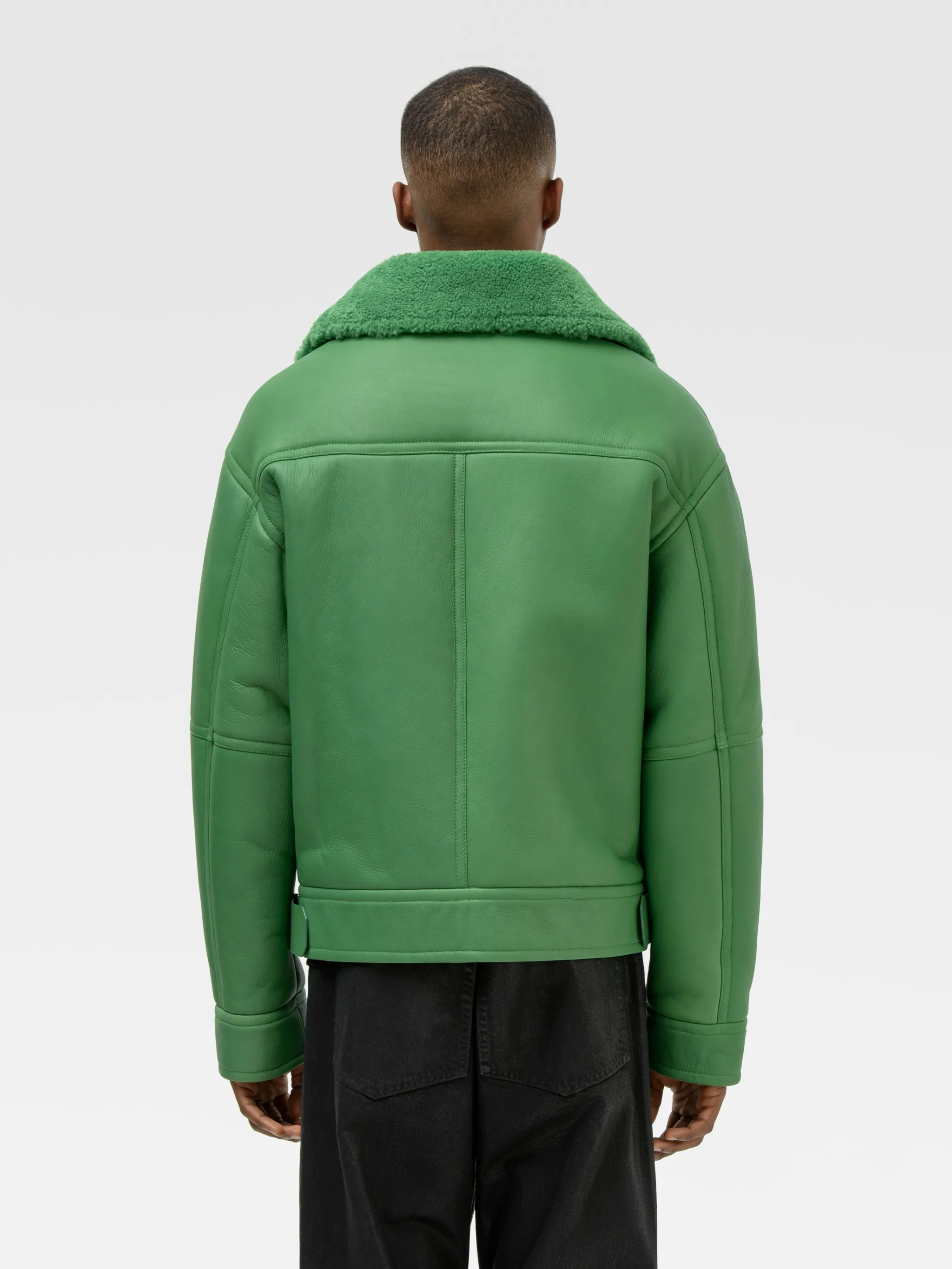 SHEARLING AVIATOR JACKET
