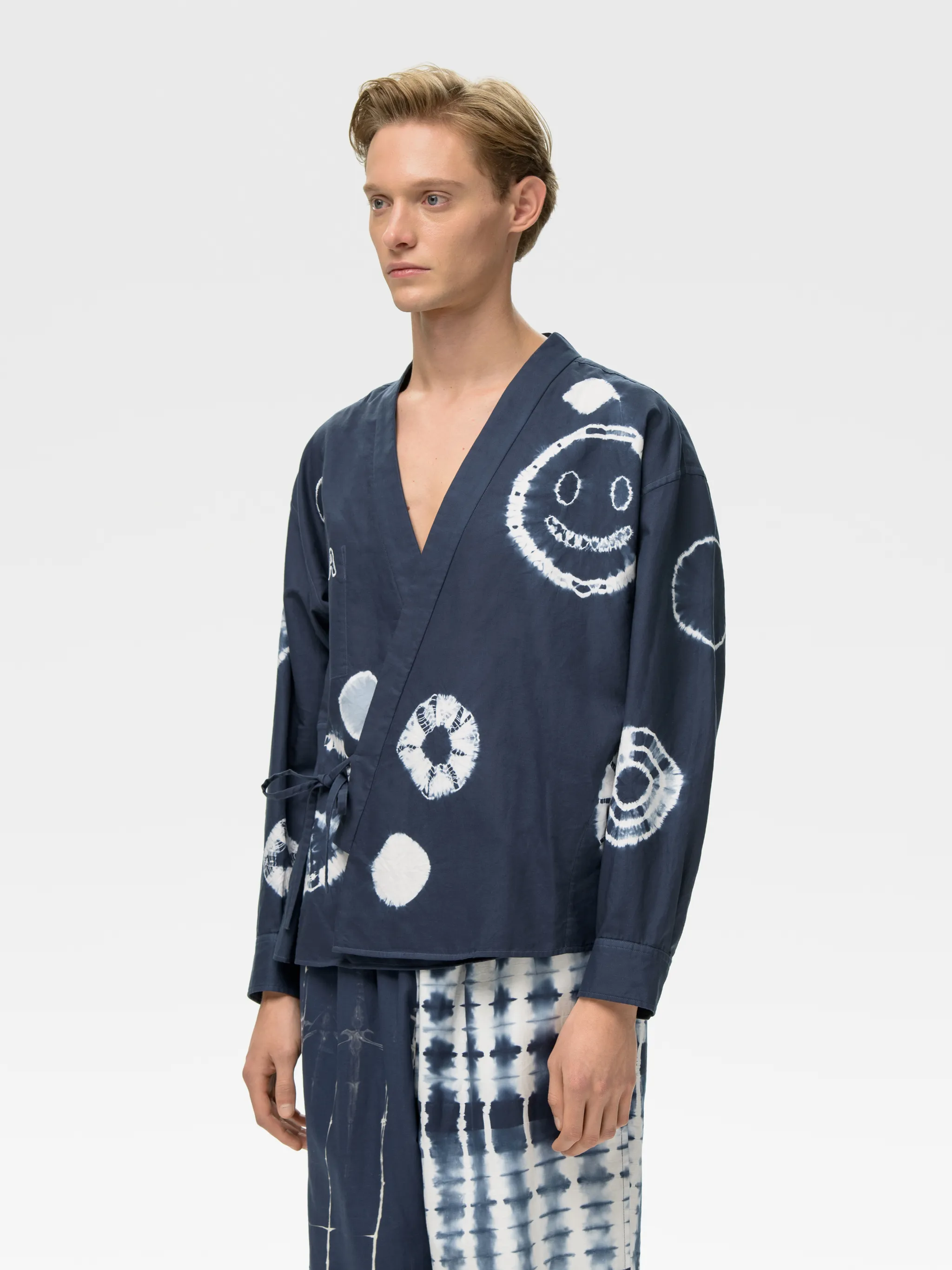SHIBORI KIMONO SHIRT