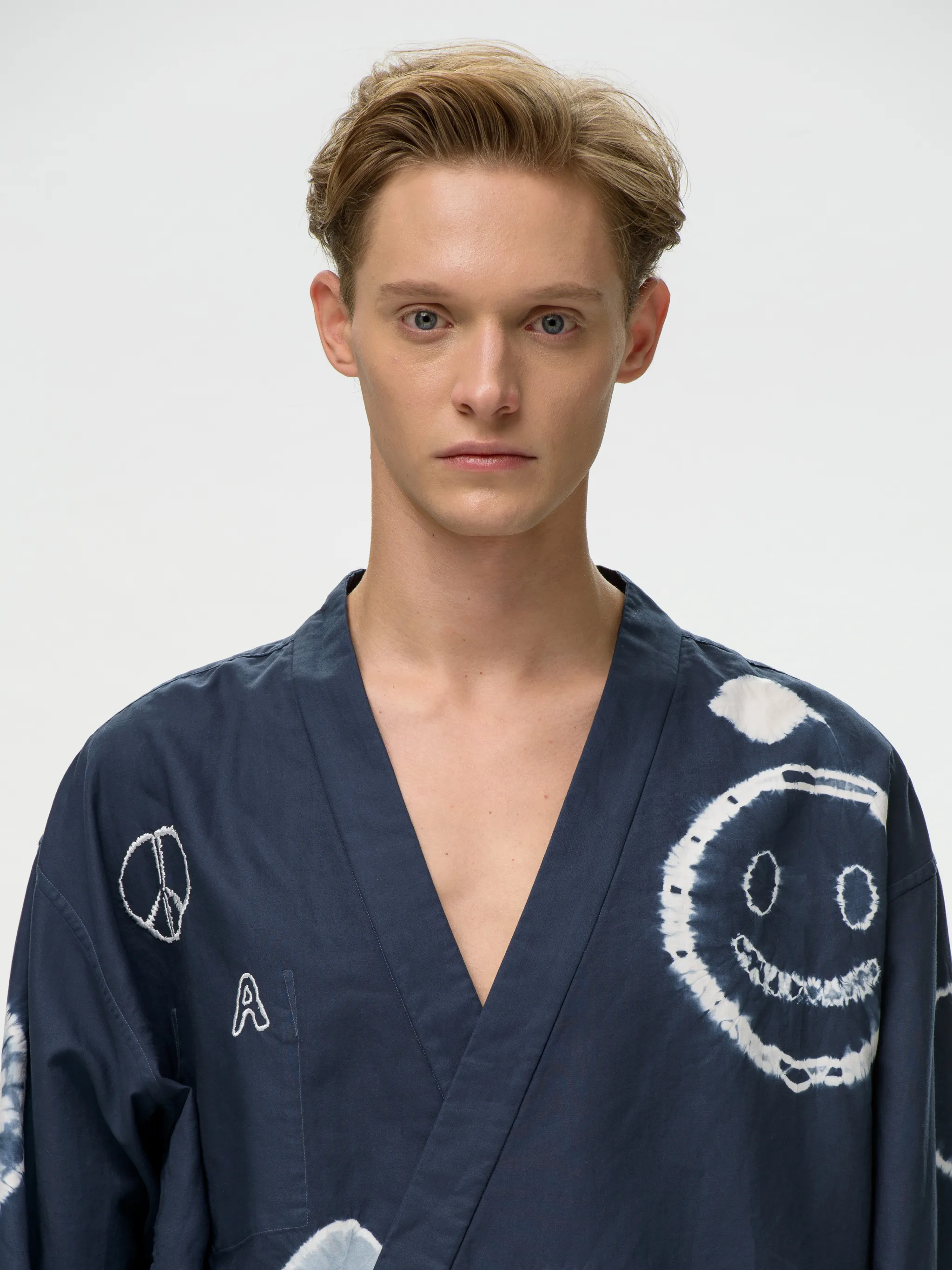 SHIBORI KIMONO SHIRT