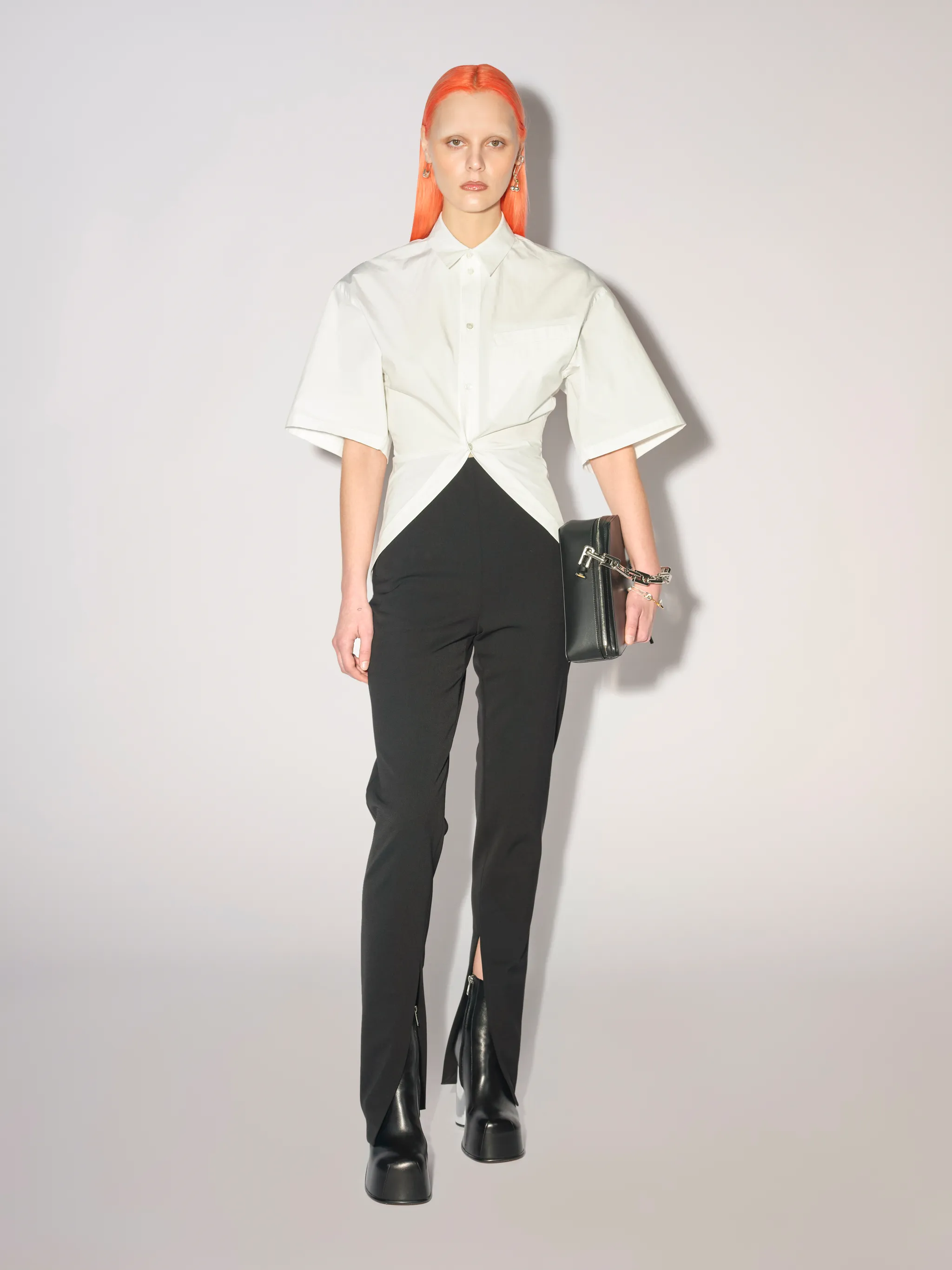 SHORT SLEEVE WAIST SHIRT